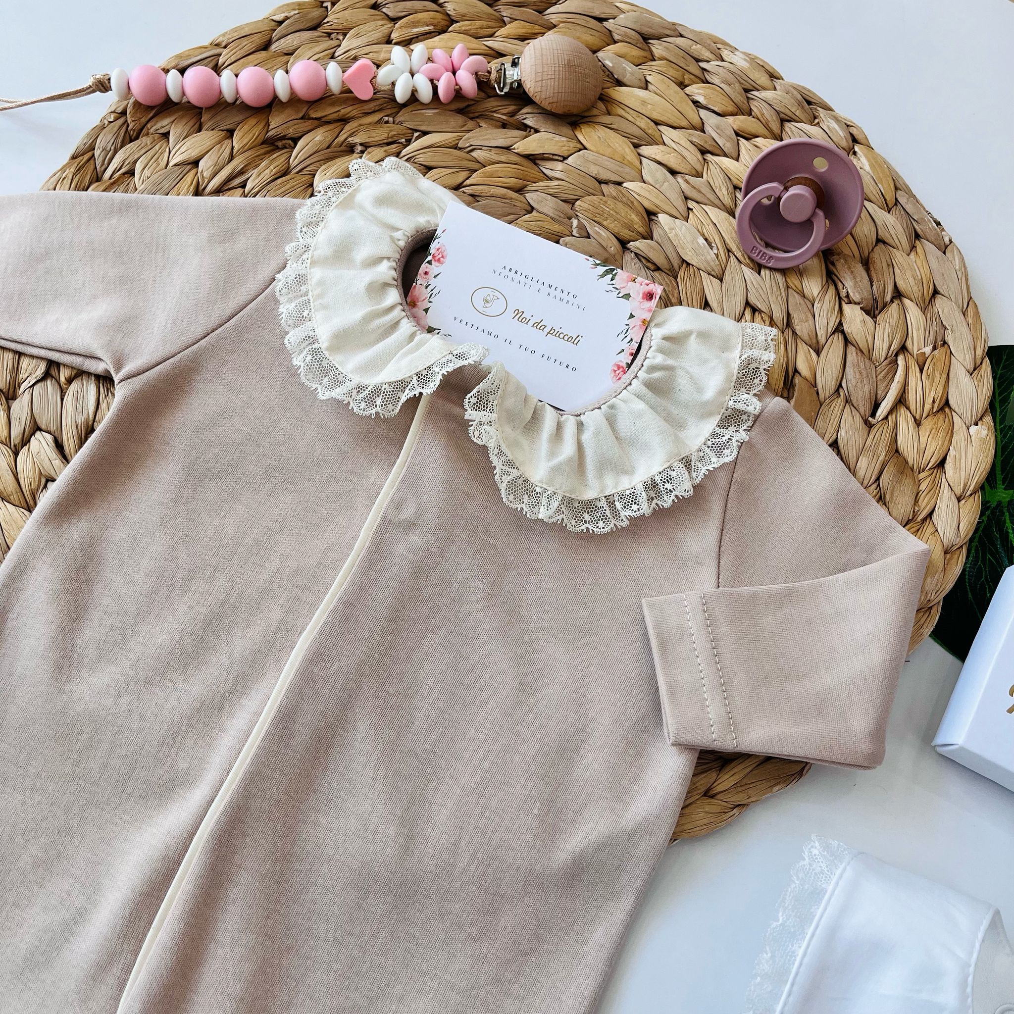 TUTINA 100 % COTONE ROSA ANTICO - Noi da piccoli