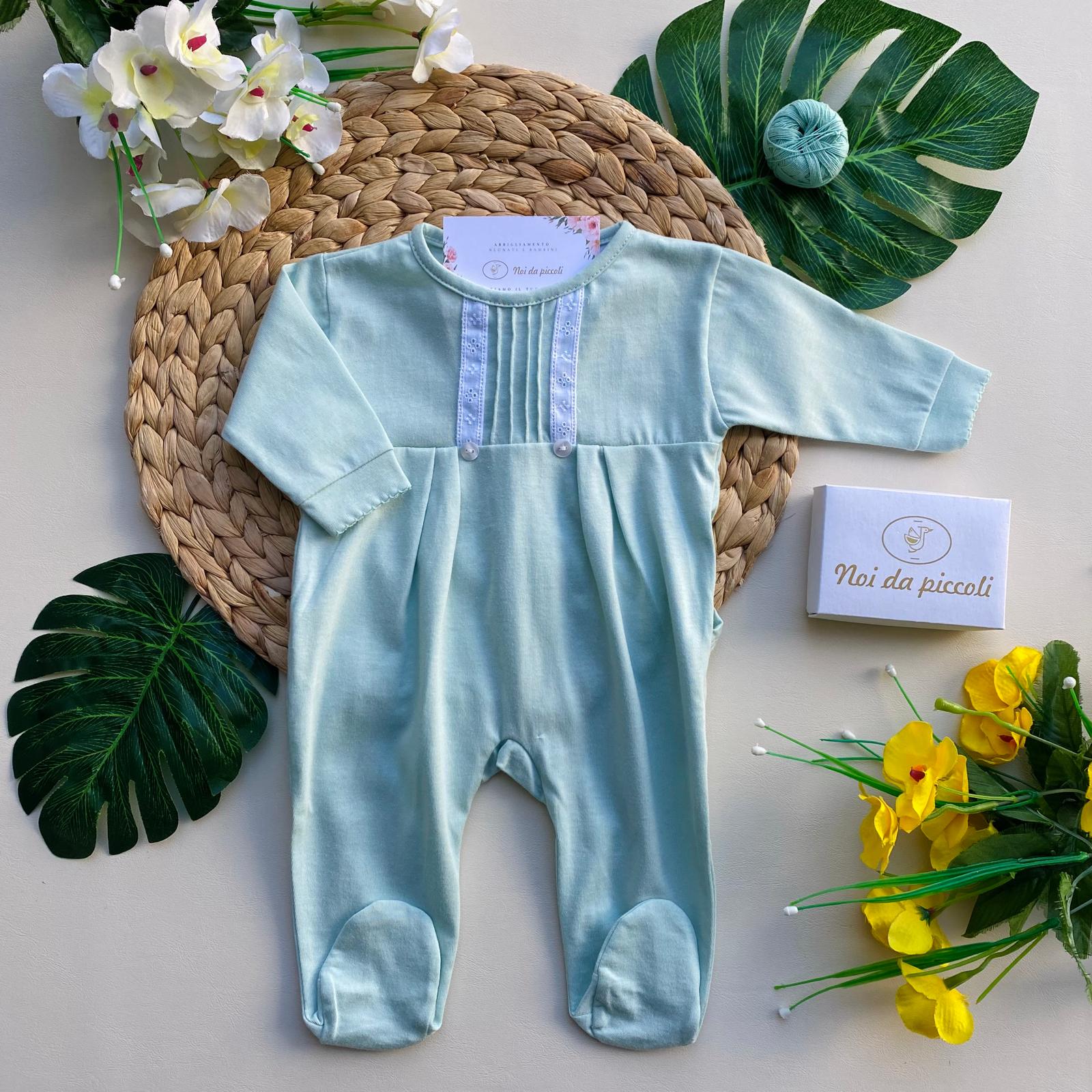 TUTINA 100 % COTONE Verde - Noi da piccoli