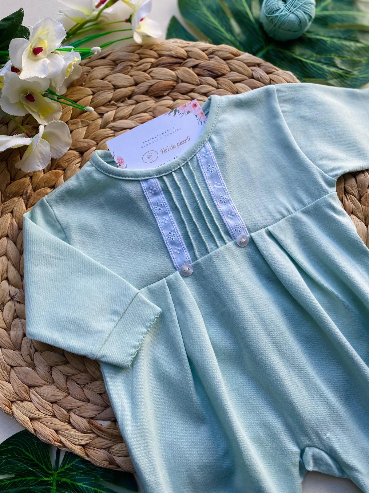 TUTINA 100 % COTONE Verde - Noi da piccoli