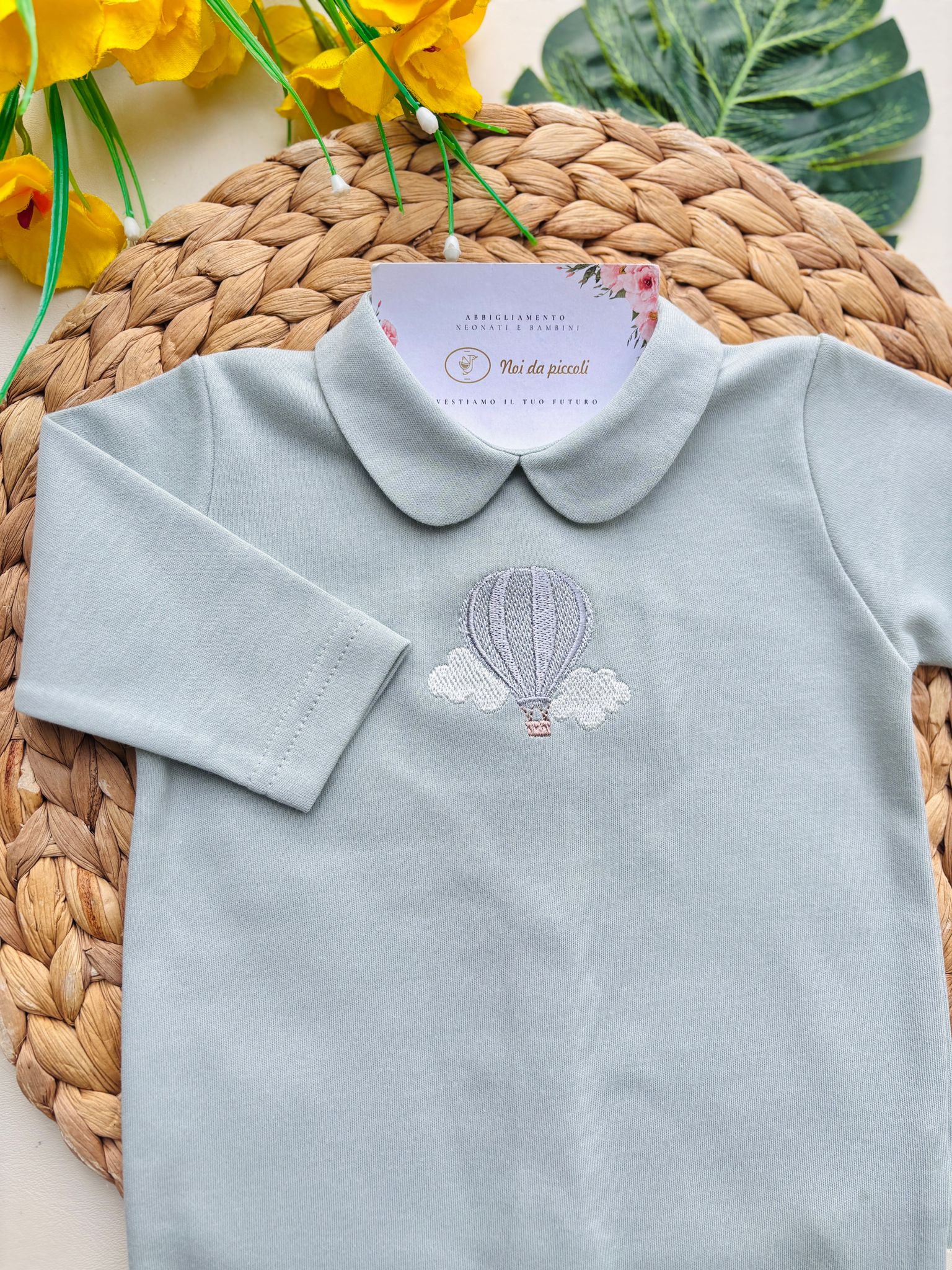 TUTINA 100 % COTONE VERDE - Noi da piccoli