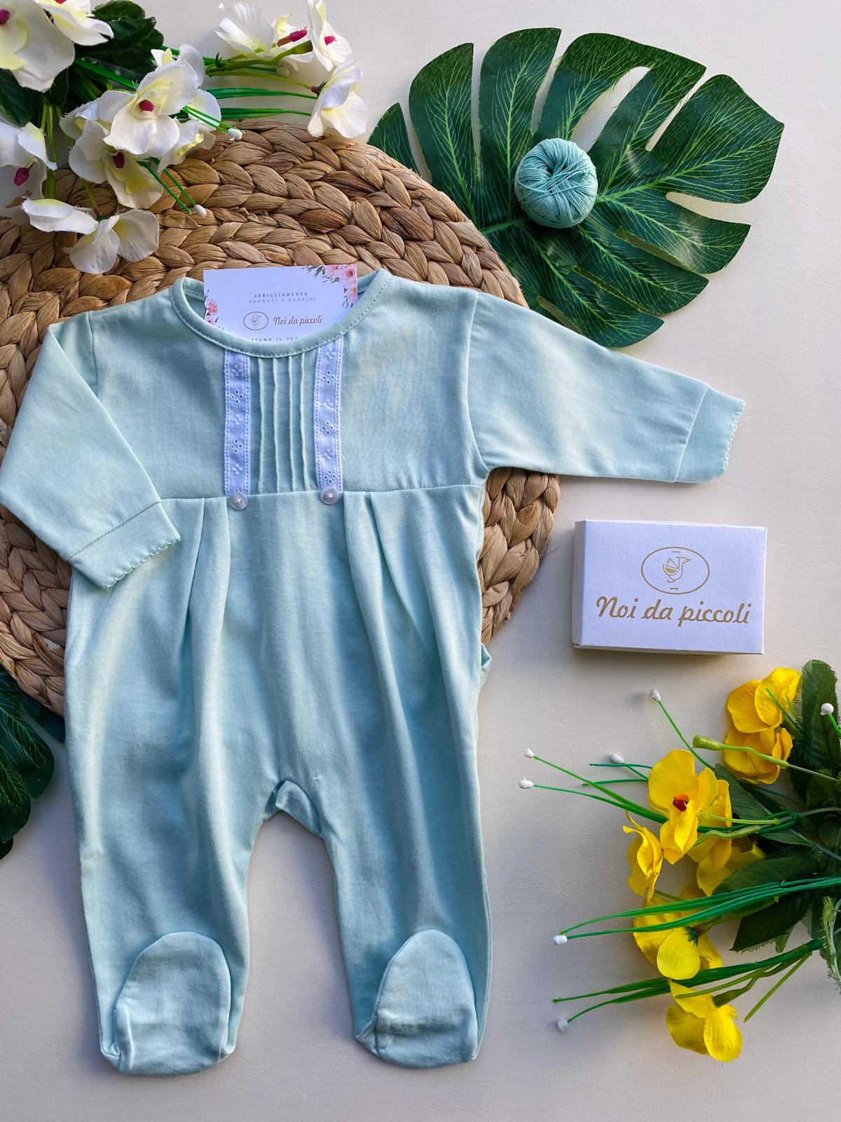 TUTINA 100 % COTONE Verde - Noi da piccoli