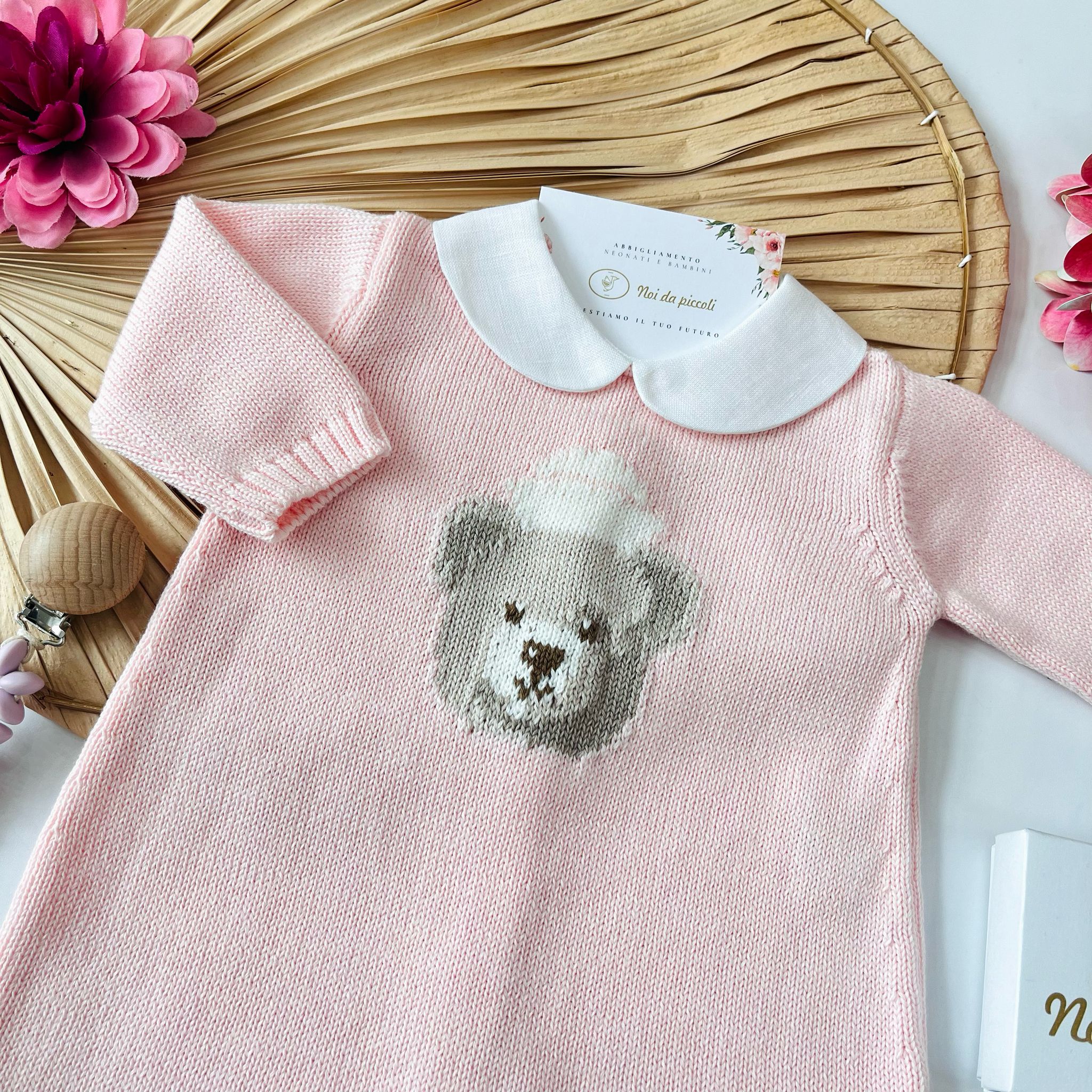 TUTINA 100% FILO DI COTONE ROSA - Noi da piccoli