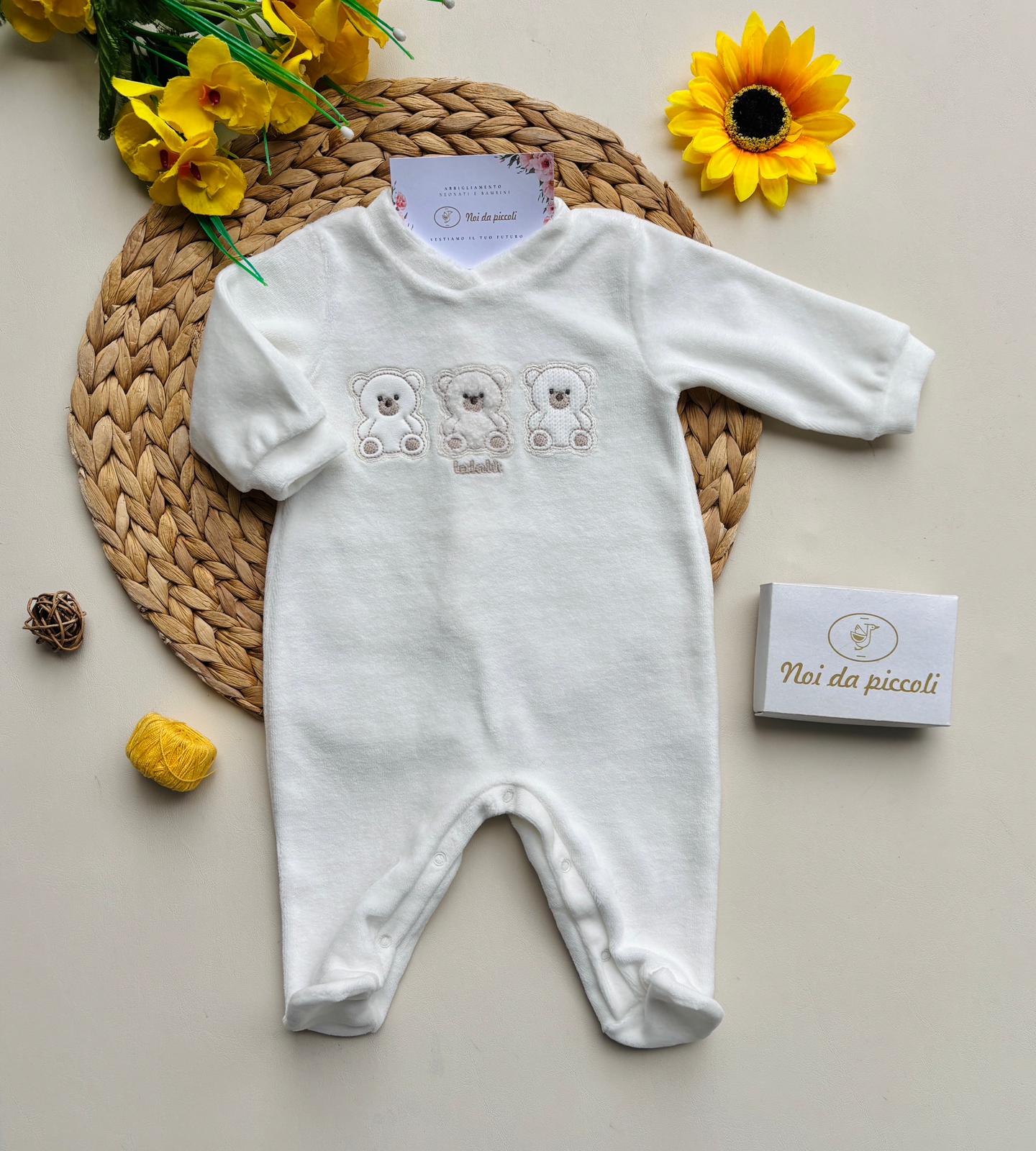 TUTINA 3 ORSETTI CINIGLIA PANNA - Noi da piccoli