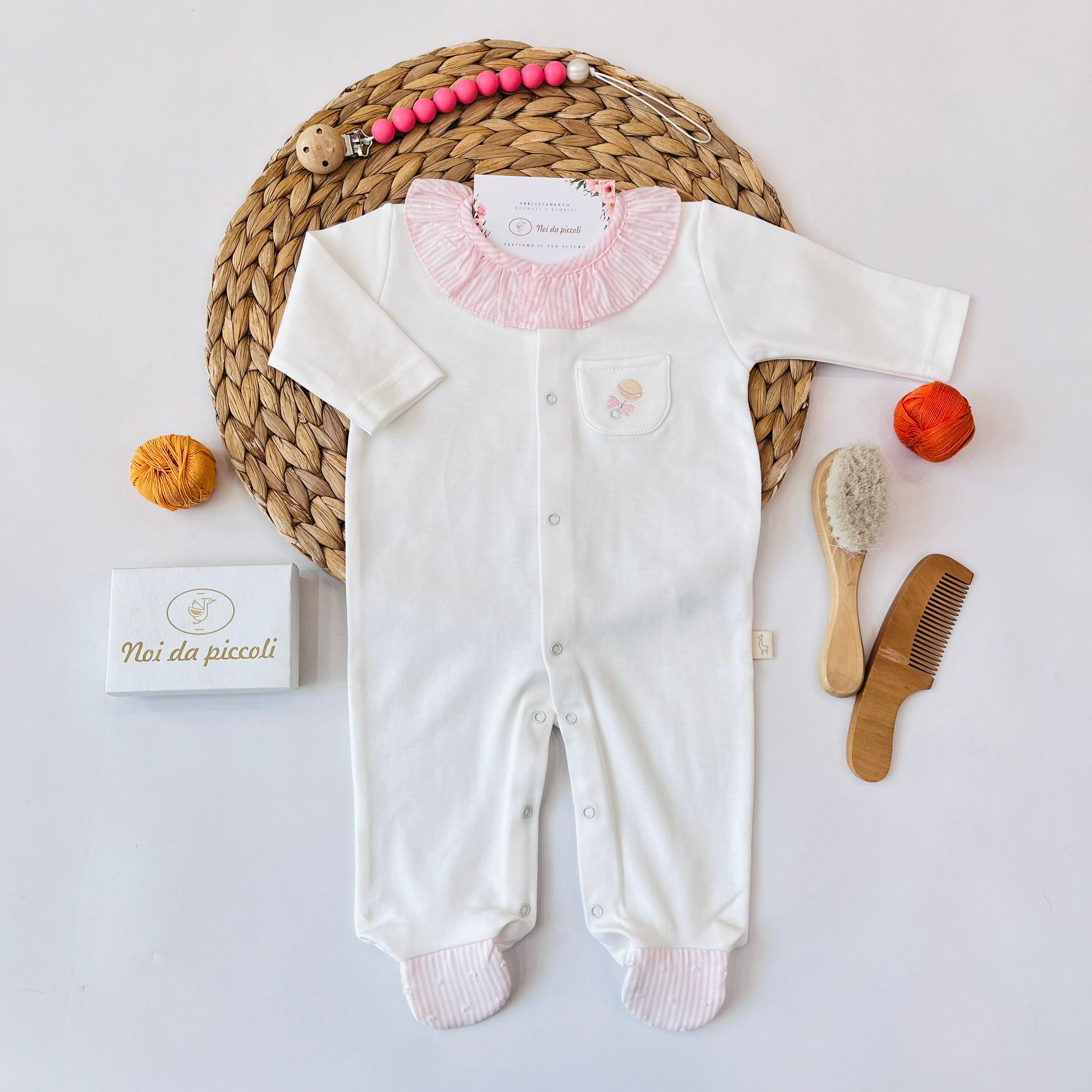 TUTINA ANTIPANICO 100 % COTONE BIANCO - Noi da piccoli