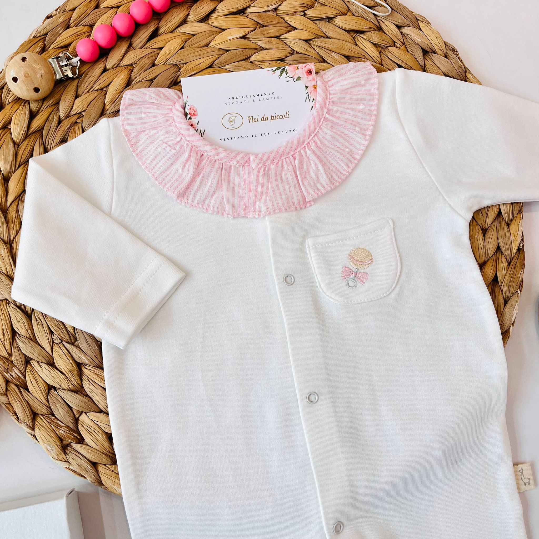 TUTINA ANTIPANICO 100 % COTONE BIANCO - Noi da piccoli