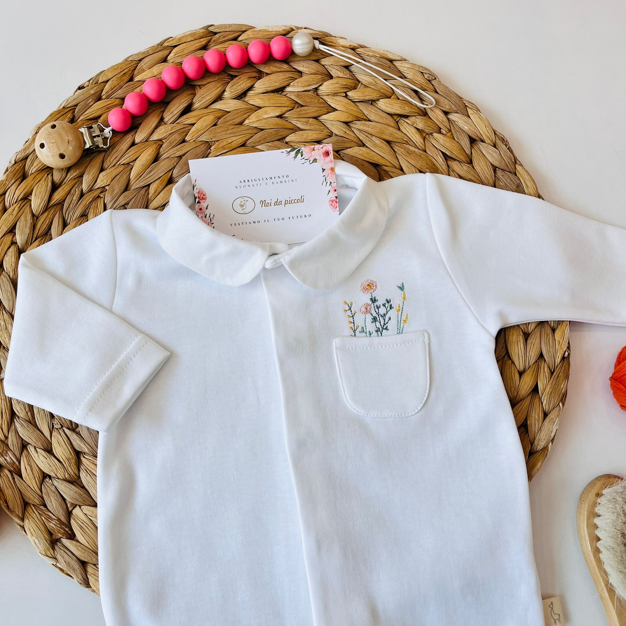 TUTINA ANTIPANICO 100 % COTONE BIANCO - Noi da piccoli