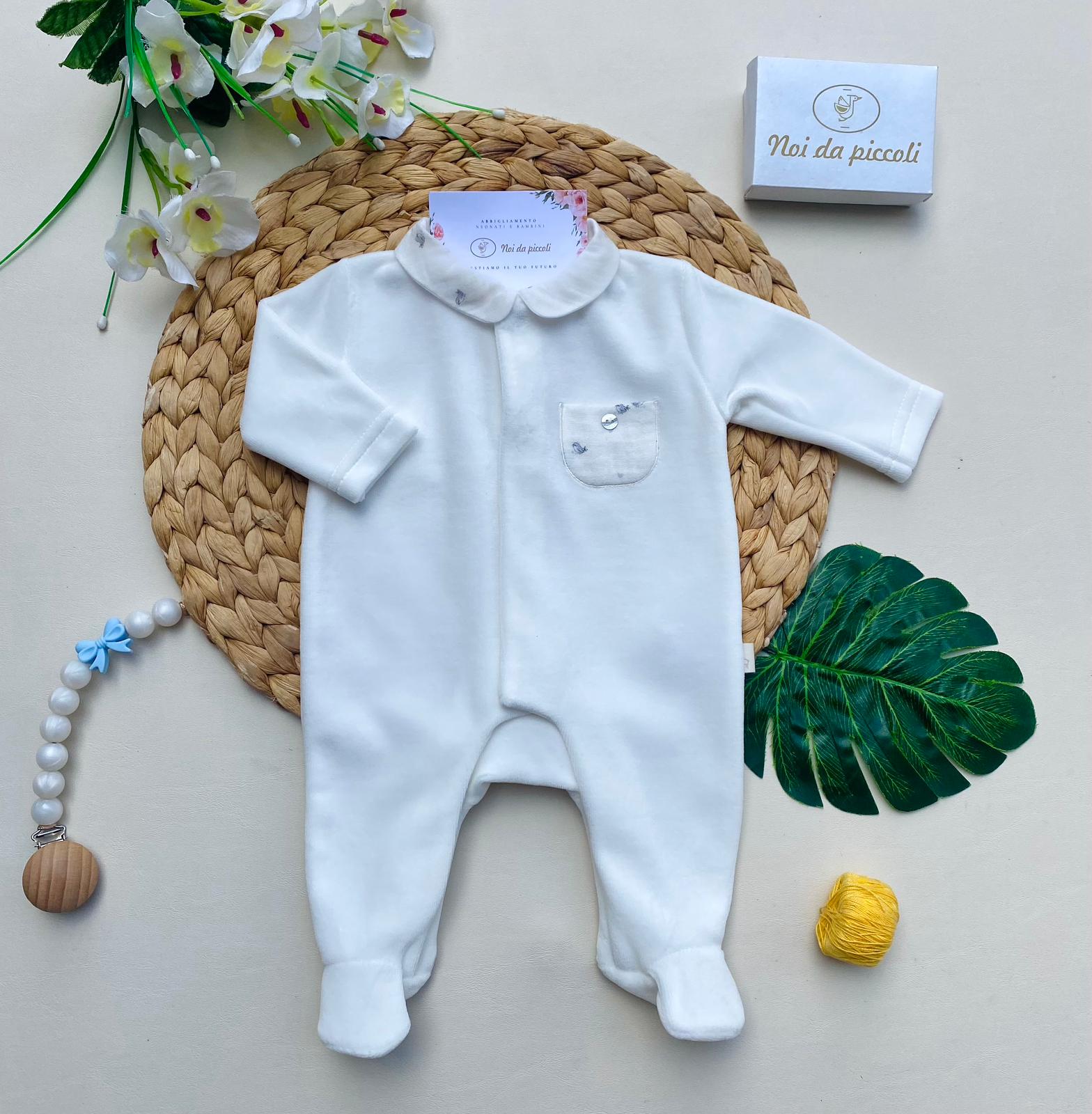 TUTINA ANTIPANICO CON DISEGNINI CINIGLIA BIANCO - Noi da piccoli