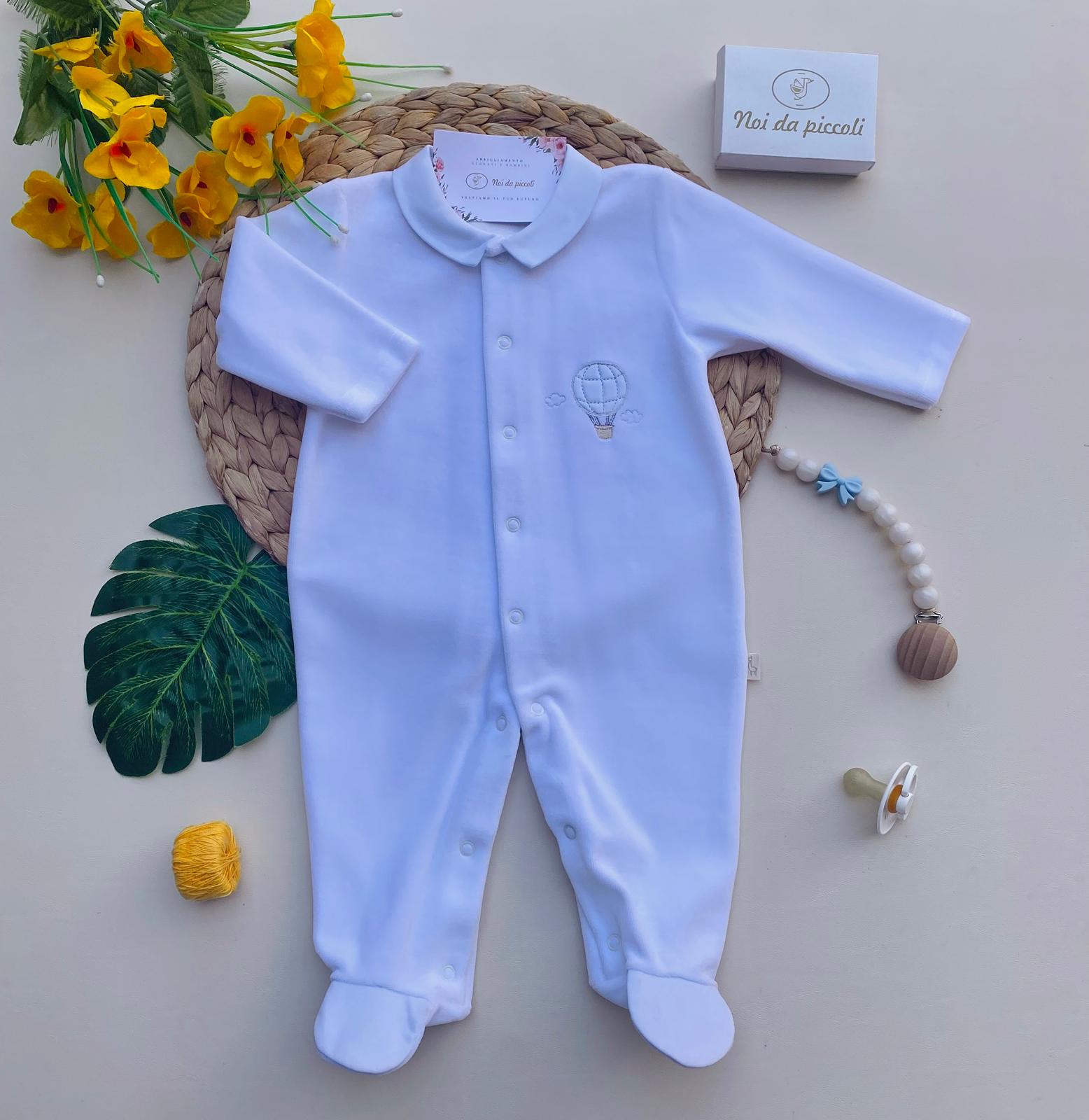 TUTINA ANTIPANICO CON PALLONCINO CINIGLIA BIANCO CIELO - Noi da piccoli