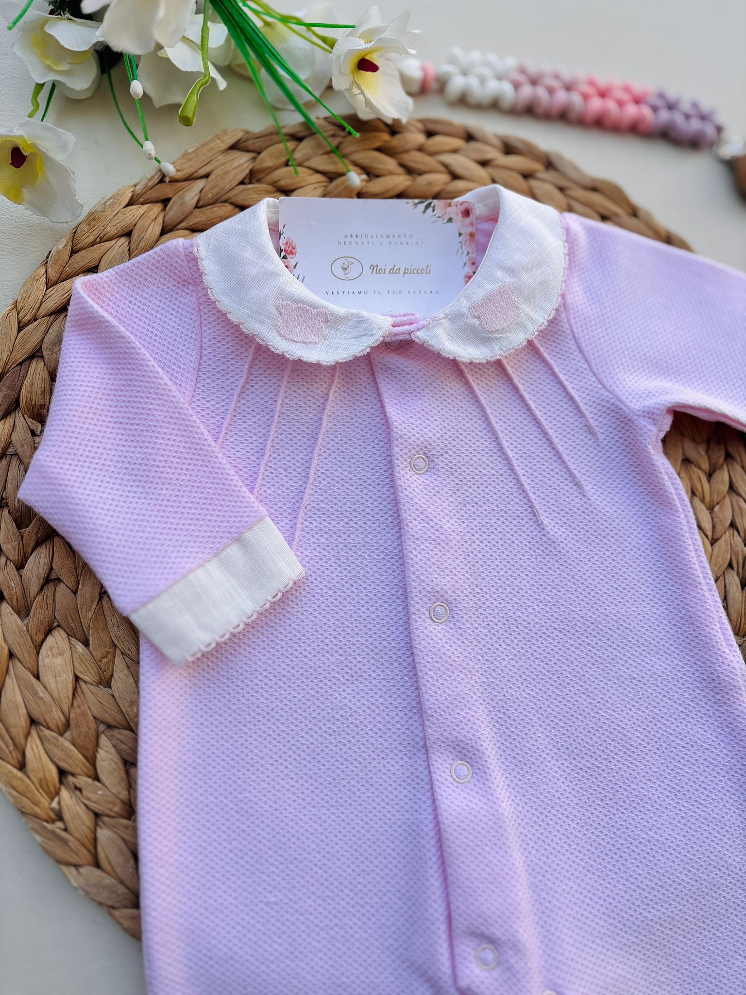 TUTINA ANTIPANICO IN COTONE ORSETTO ROSA - Noi da piccoli