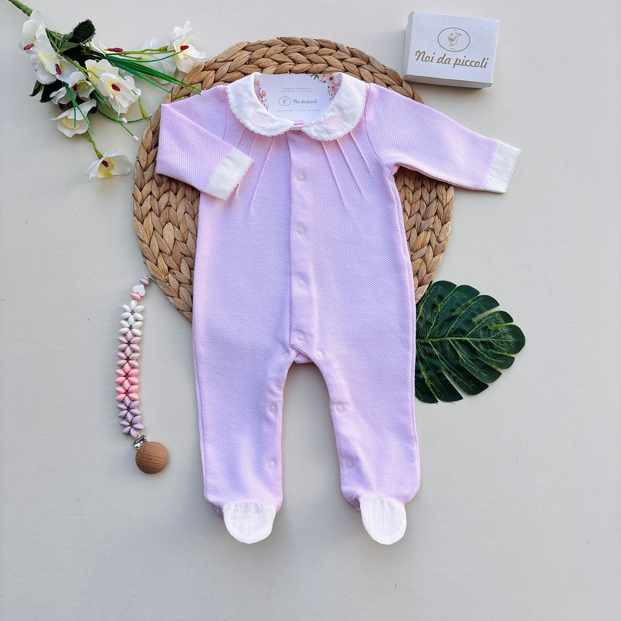 TUTINA ANTIPANICO IN COTONE ORSETTO ROSA - Noi da piccoli