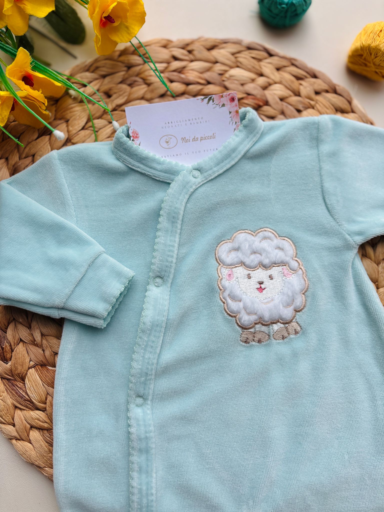 TUTINA ANTIPANICO OVEJITA CINIGLIA VERDE ACQUA - Noi da piccoli