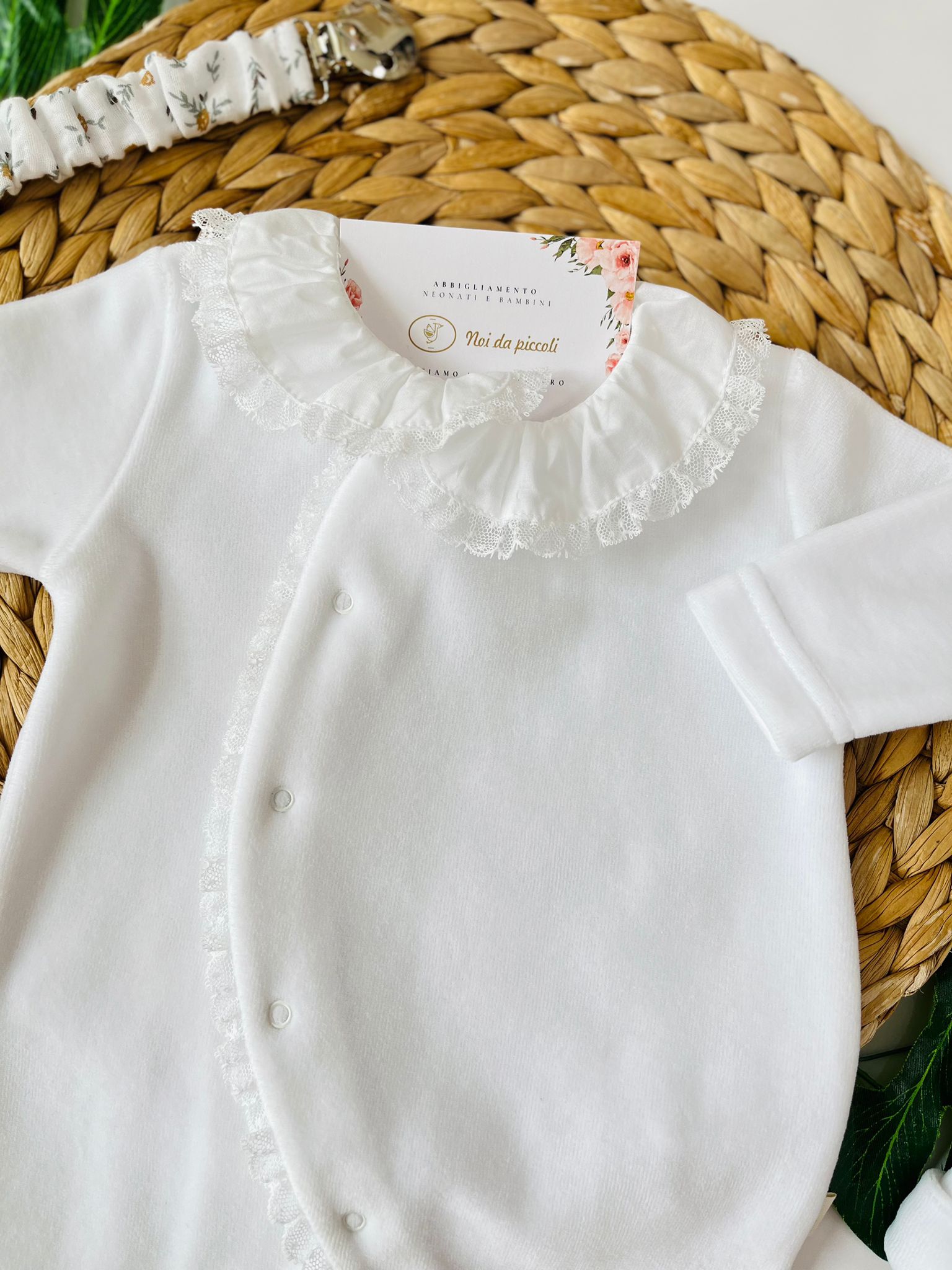 TUTINA ANTIPANICO PIZZO CINIGLIA BIANCO - Noi da piccoli