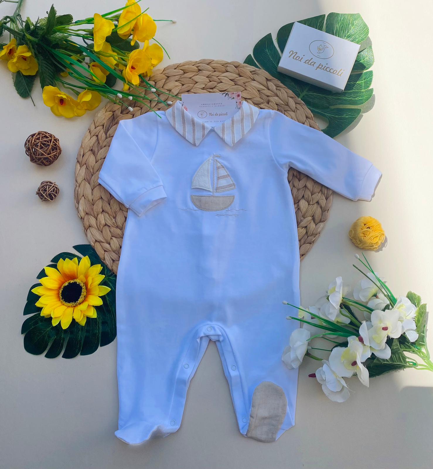 TUTINA BIANCA E BEIGE - Noi da piccoli