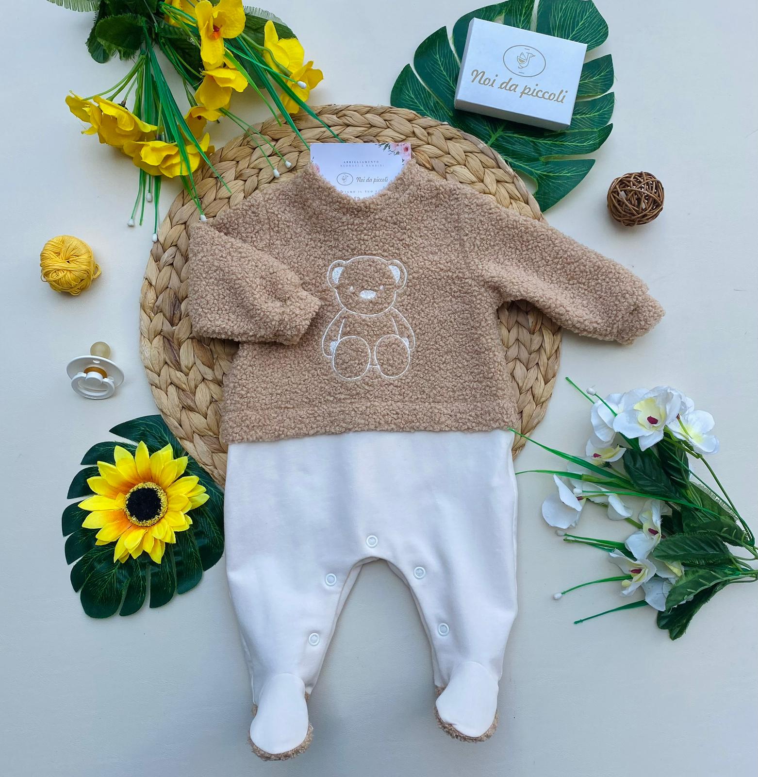 TUTINA caldo cotone BEIGE - Noi da piccoli