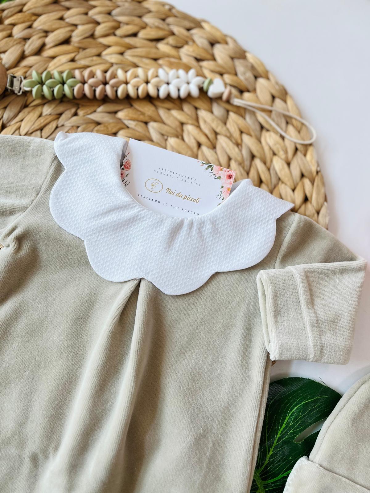 TUTINA CINIGLIA COLLO ORLATO TORTORA - Noi da piccoli