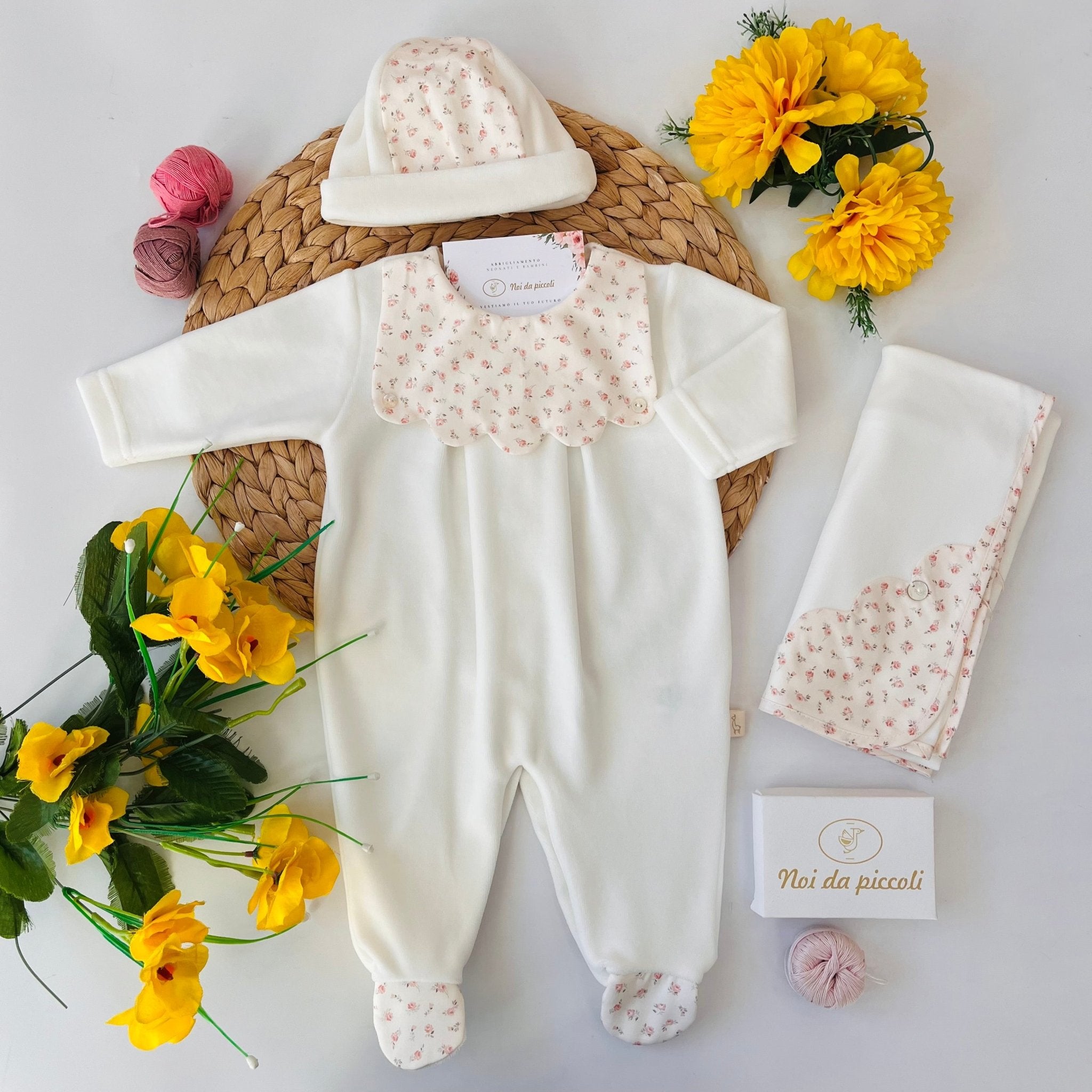 TUTINA CINIGLIA PANNA PATTEN FIORI - Noi da piccoli