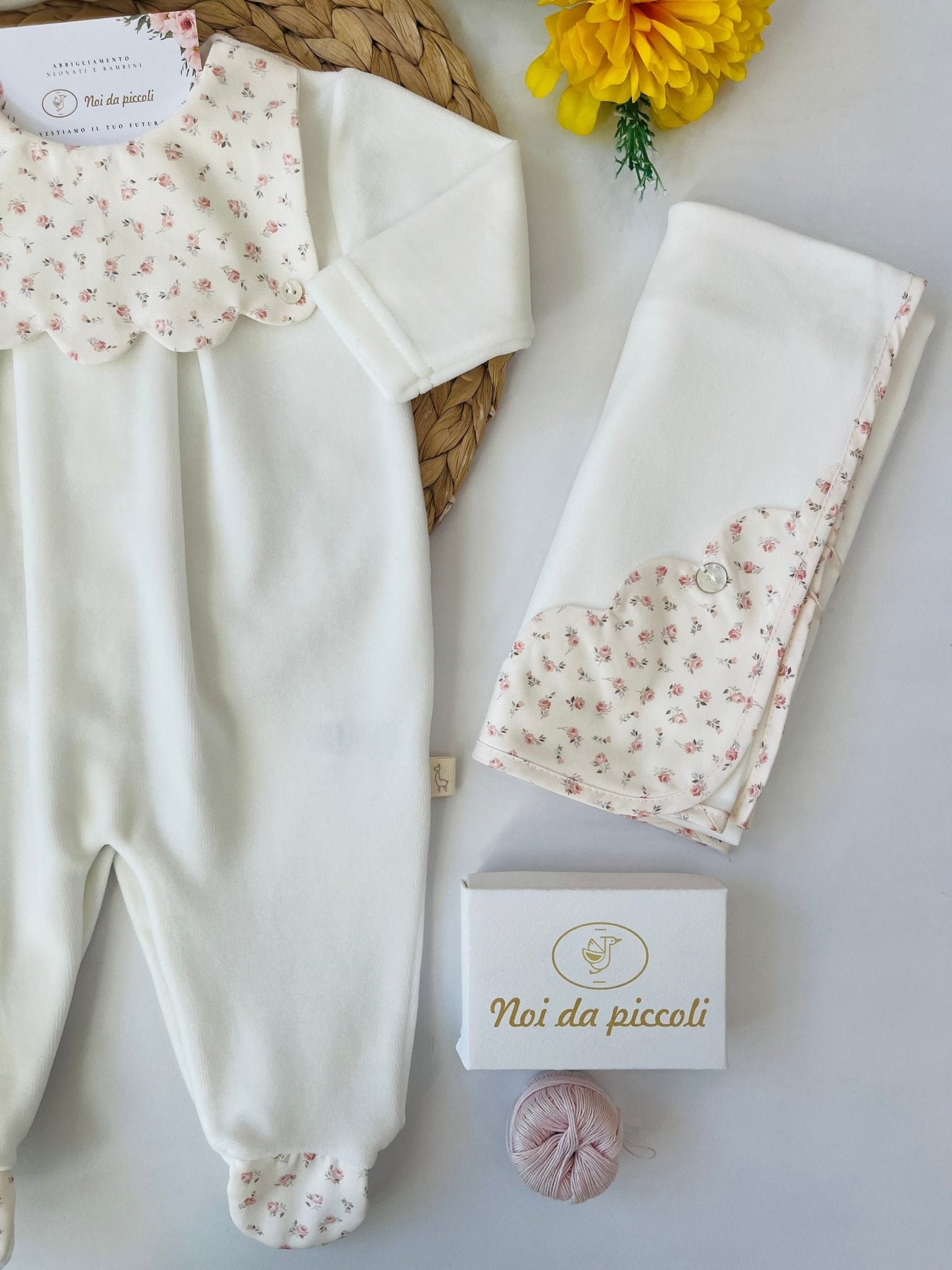 TUTINA CINIGLIA PANNA PATTEN FIORI - Noi da piccoli