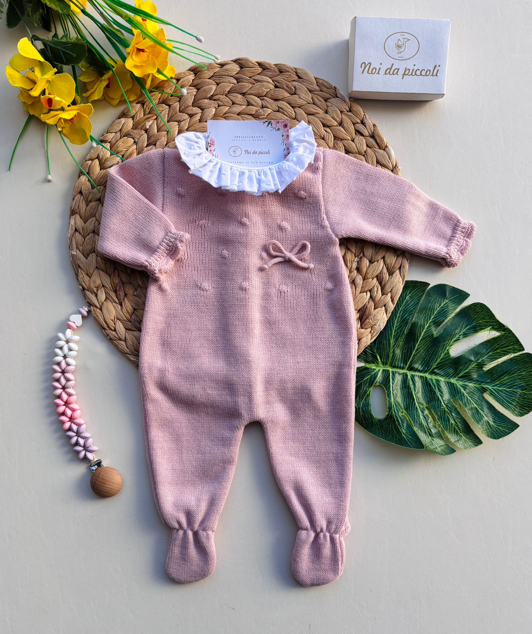 TUTINA COLLETTO PLUMETIS FILATO CALDO ROSADO - Noi da piccoli