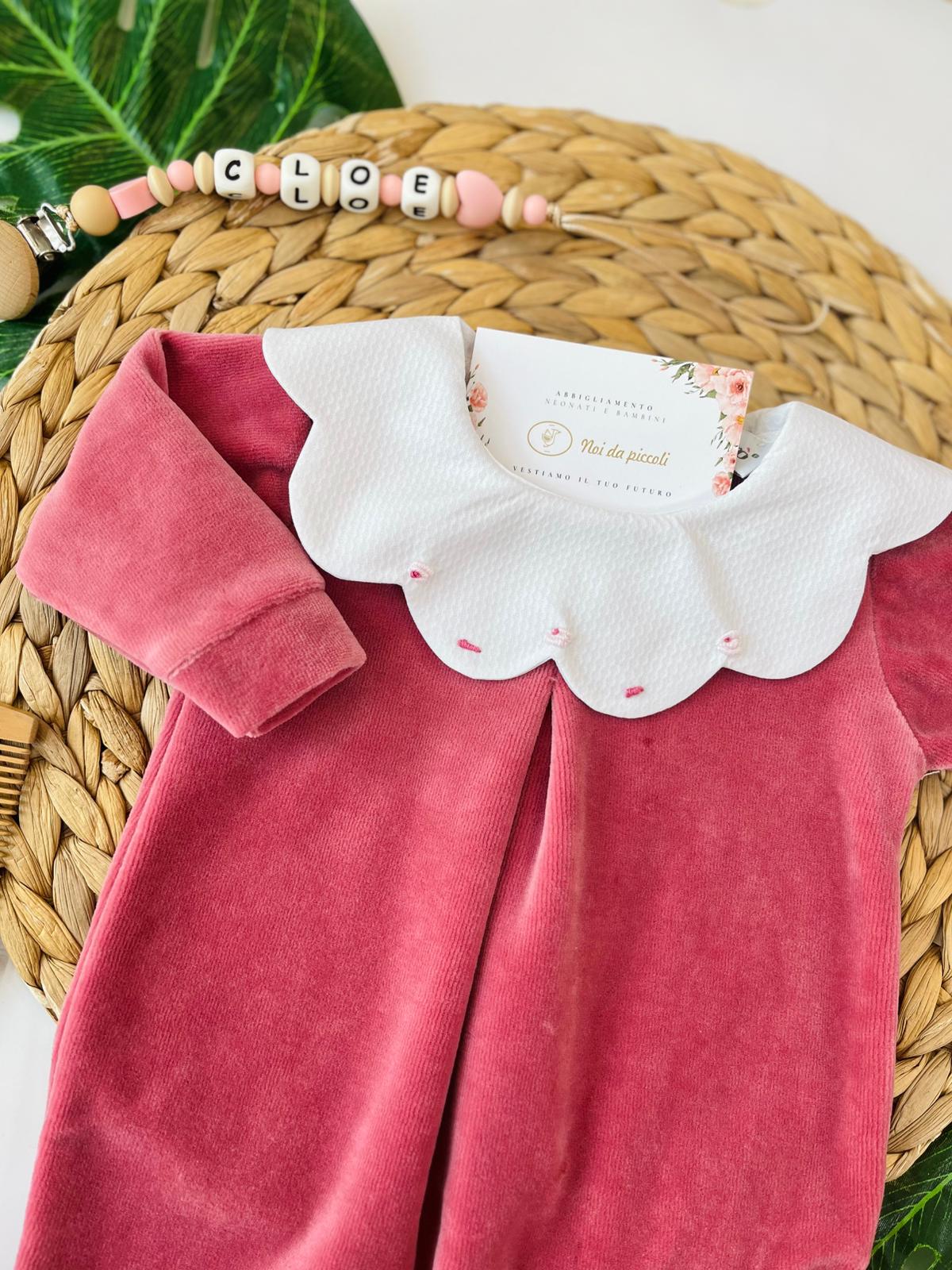 TUTINA COLLO ONDULATO FIORELLINI CINIGLIA CIPOLLA - Noi da piccoli