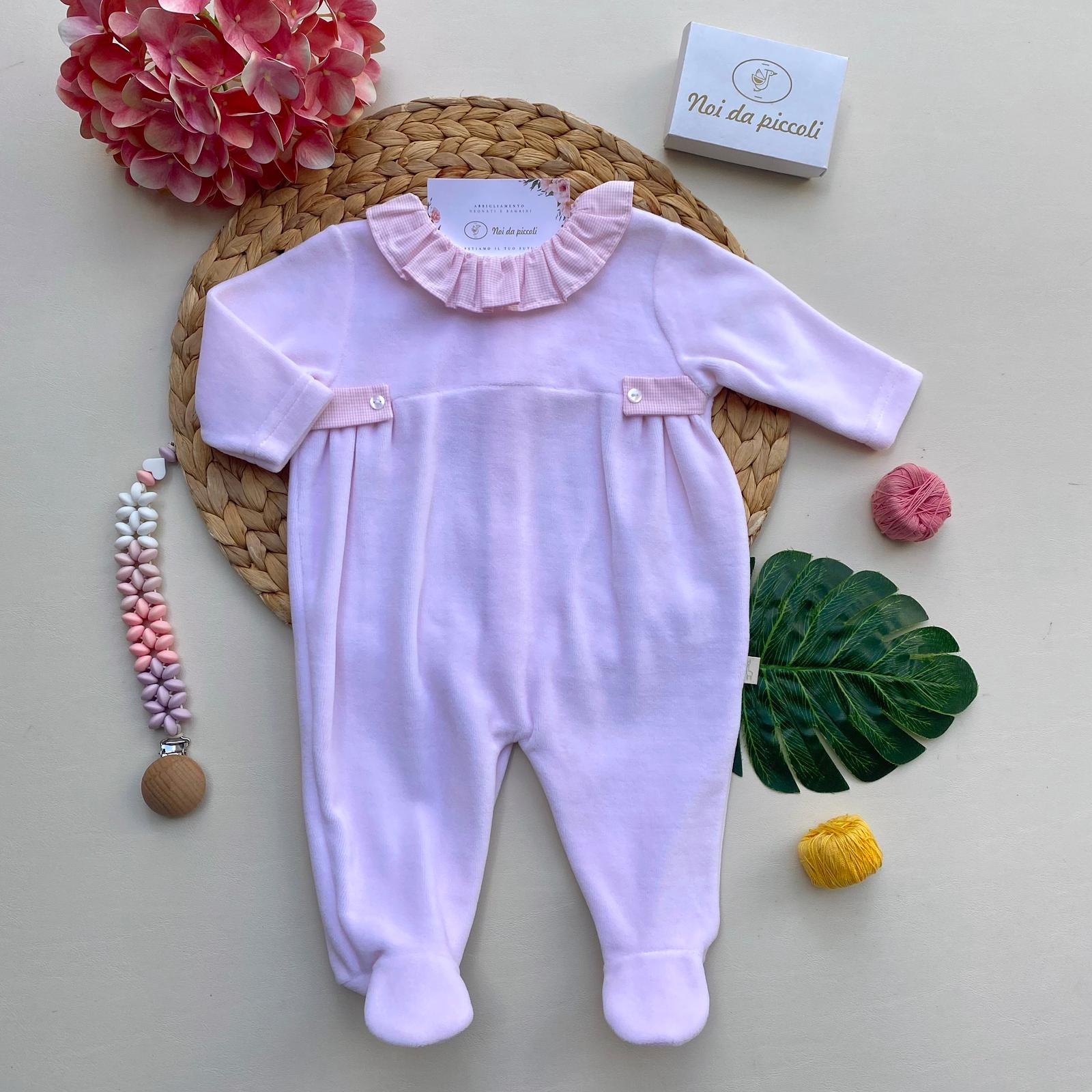 TUTINA CON COLLETTO ROSA CINIGLIA ROSA - Noi da piccoli