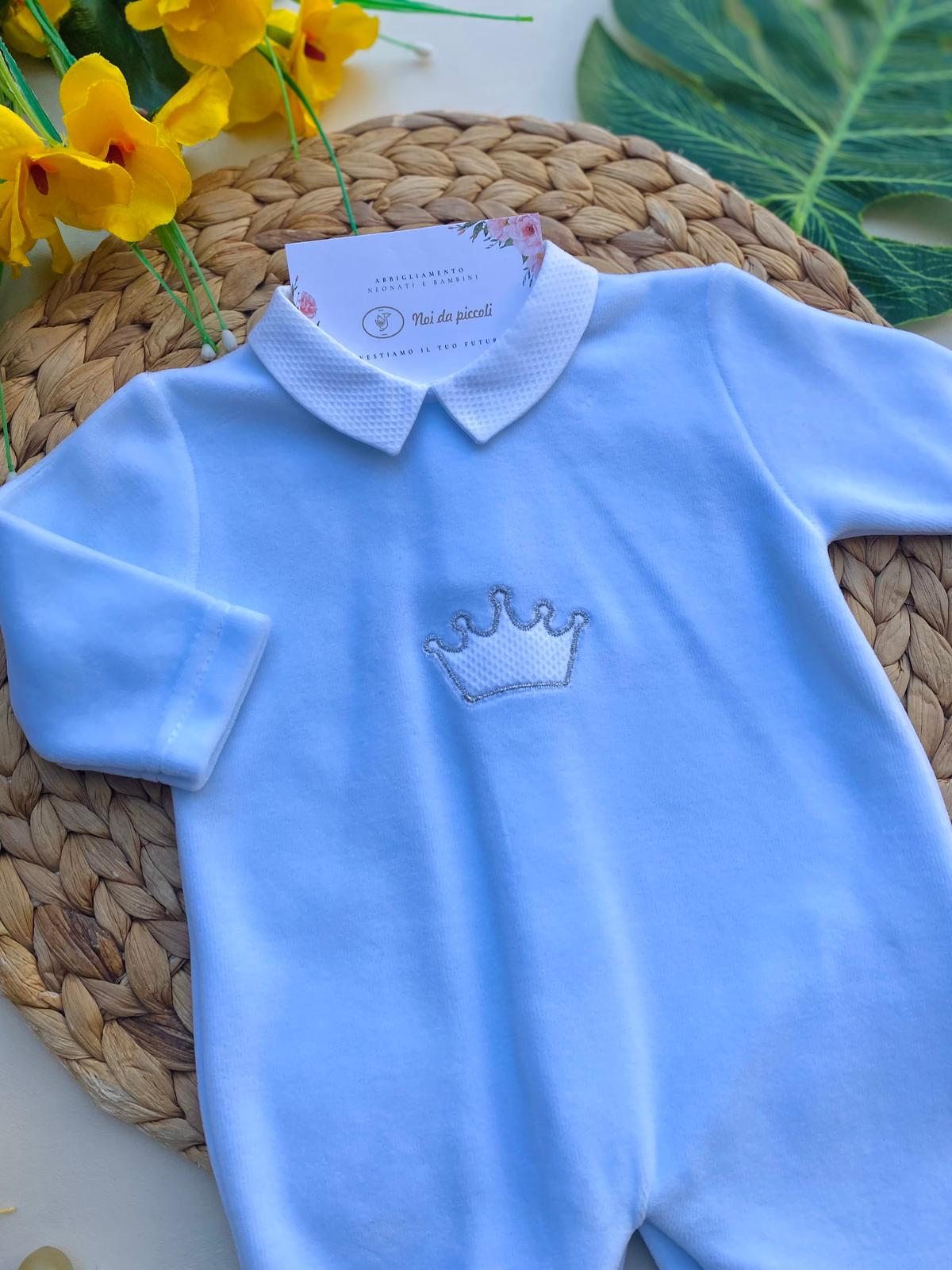 TUTINA CON CORONCINA CINIGLIA CIELO - Noi da piccoli