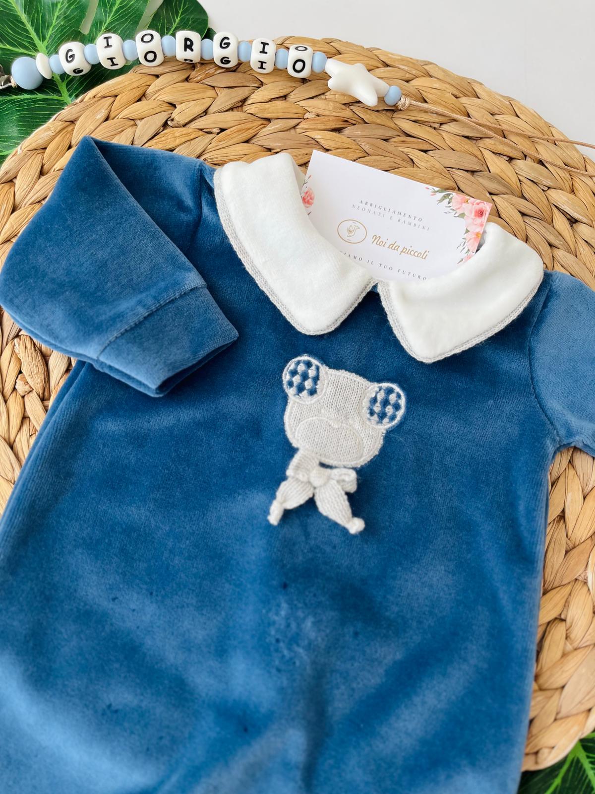 TUTINA CON ORSETTO CINIGLIA JEANS - Noi da piccoli