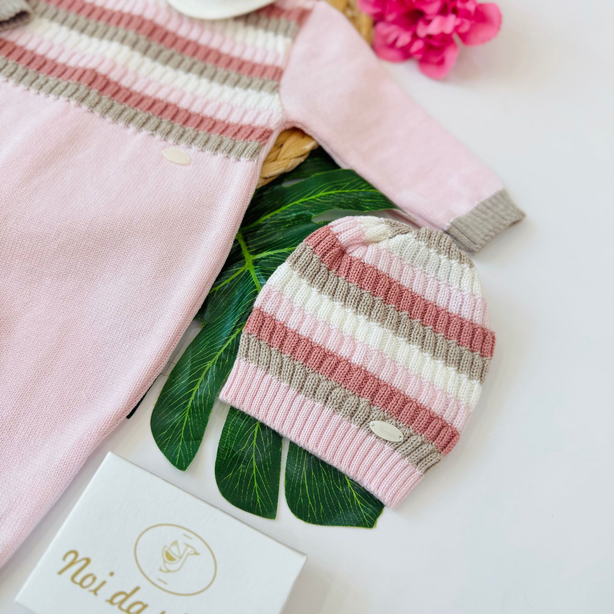 TUTINA CON PARURE 100% LANA VARI COLORI - Noi da piccoli