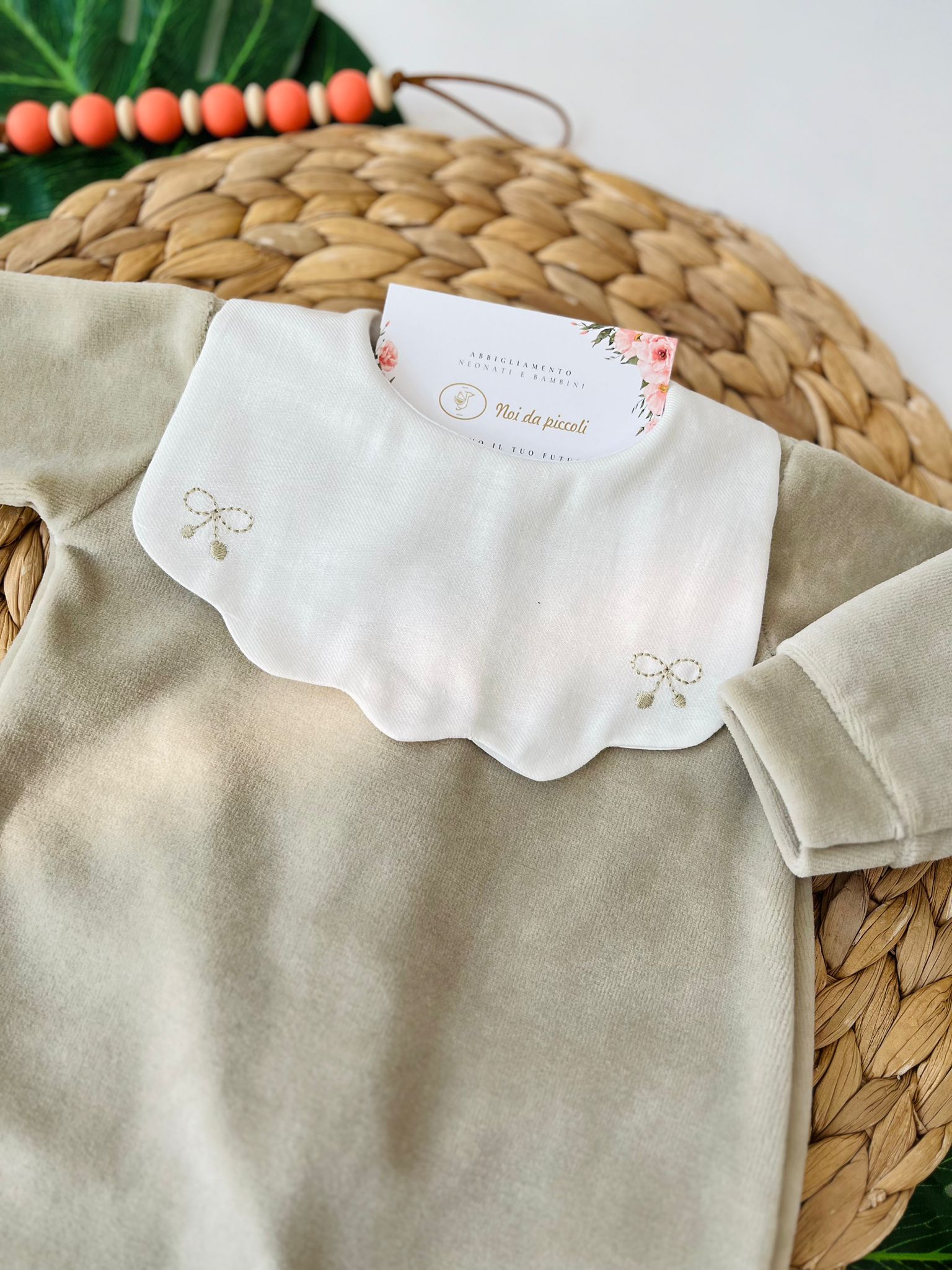 TUTINA CON PATTEN FIOCCHETTO CINIGLIA TORTORA - Noi da piccoli