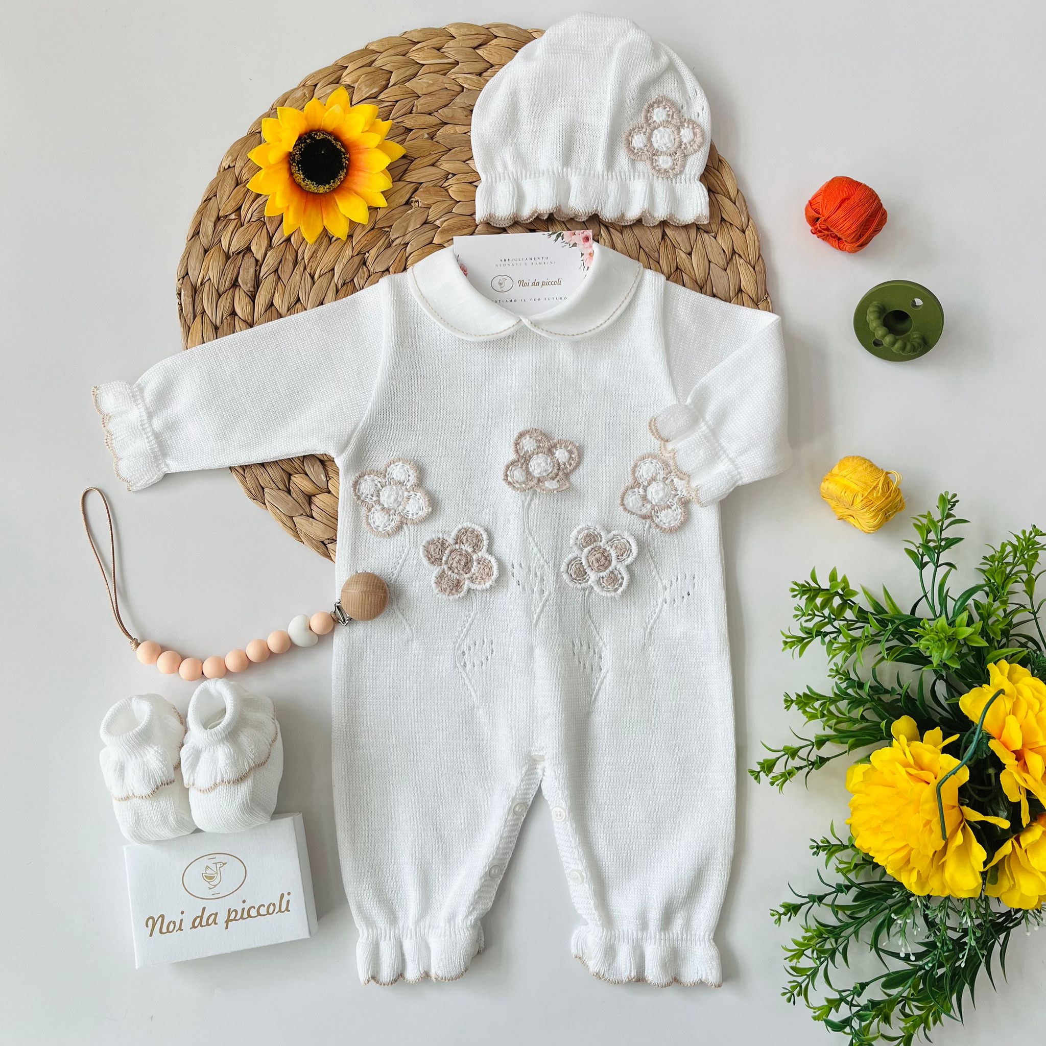 TUTINA CON SET PARURE 100 % COTONE Multicolore - Noi da piccoli
