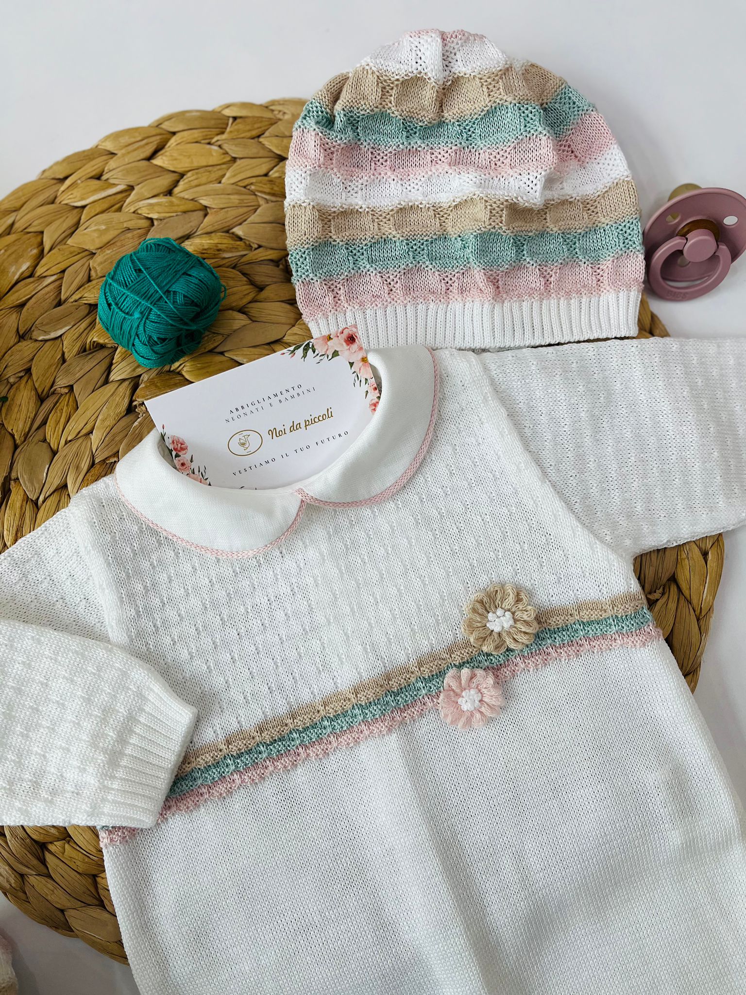 TUTINA CON SET PARURE 100 % COTONE Multicolore - Noi da piccoli