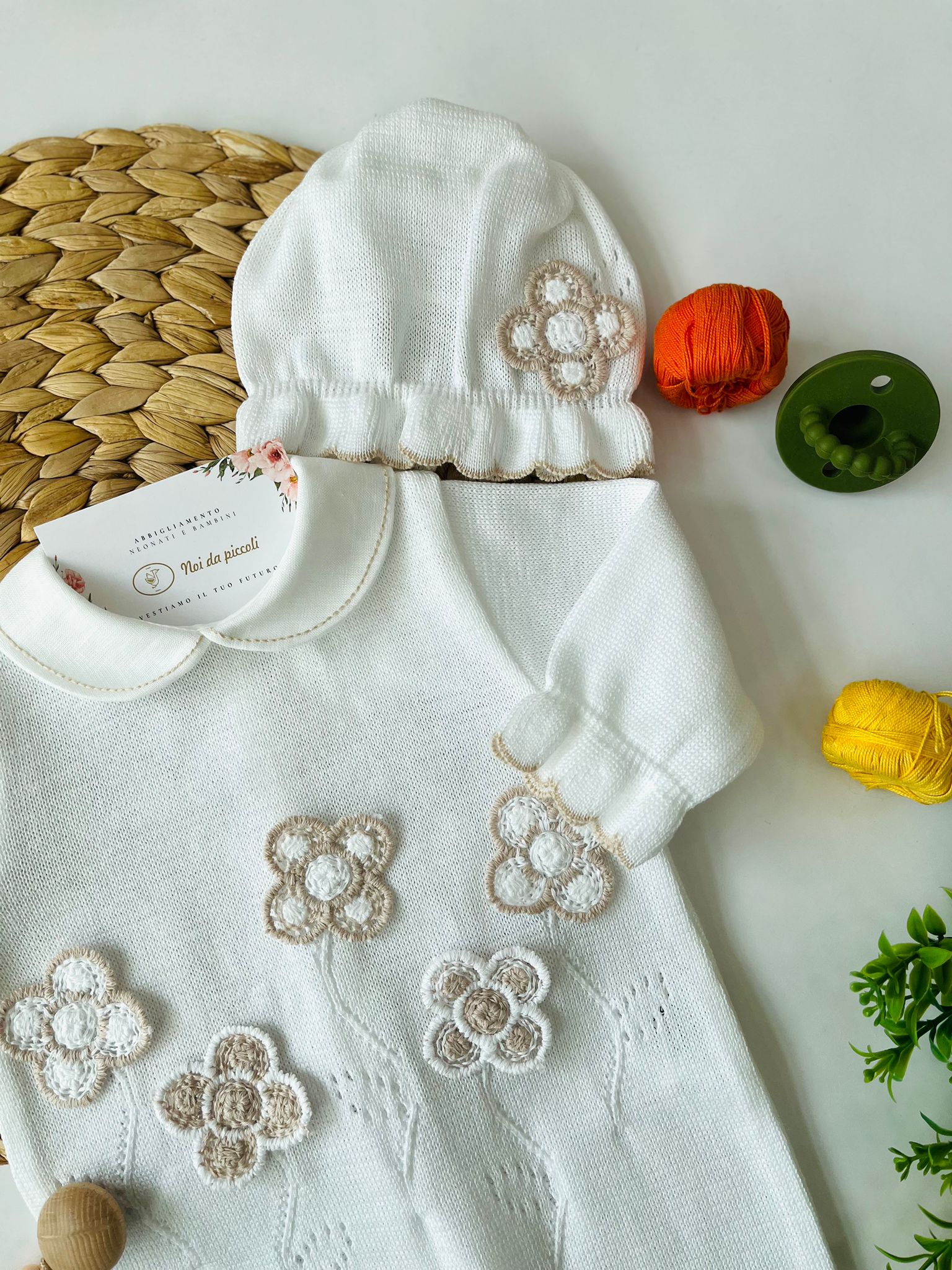 TUTINA CON SET PARURE 100 % COTONE Multicolore - Noi da piccoli