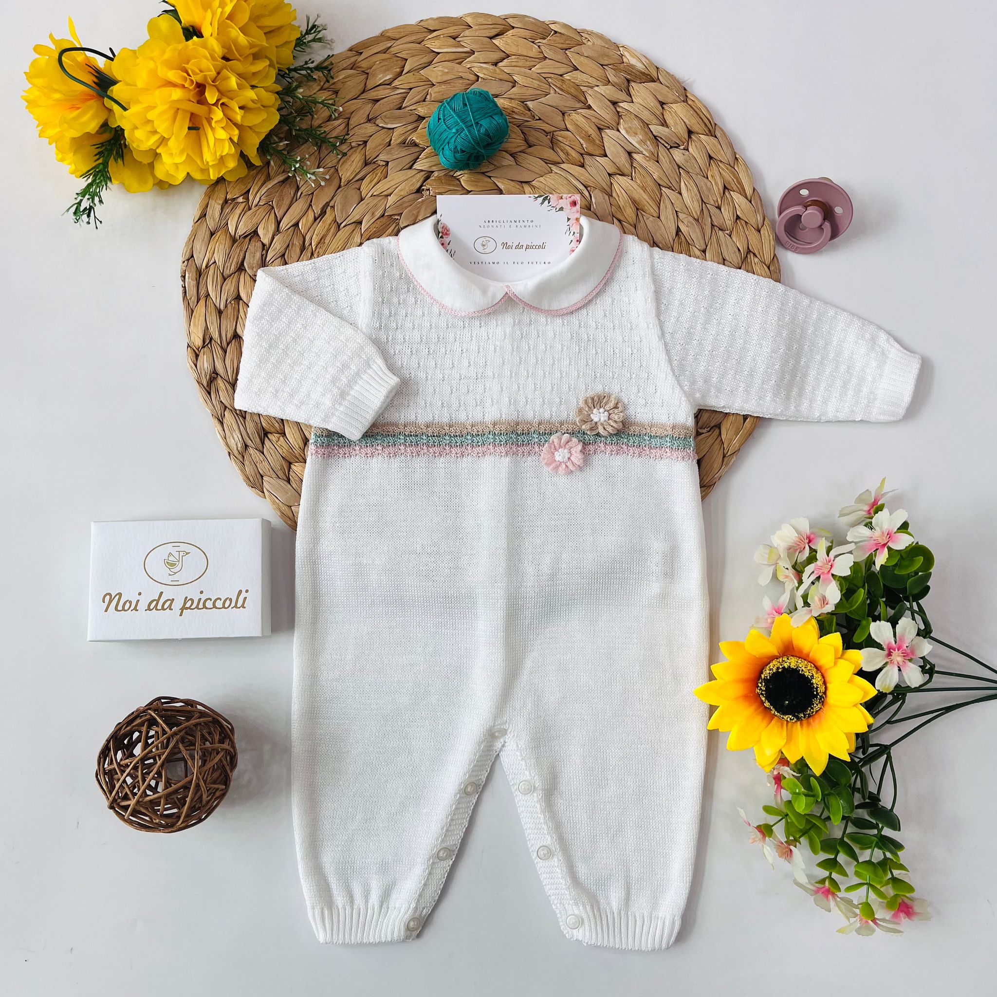 TUTINA CON SET PARURE 100 % COTONE Multicolore - Noi da piccoli