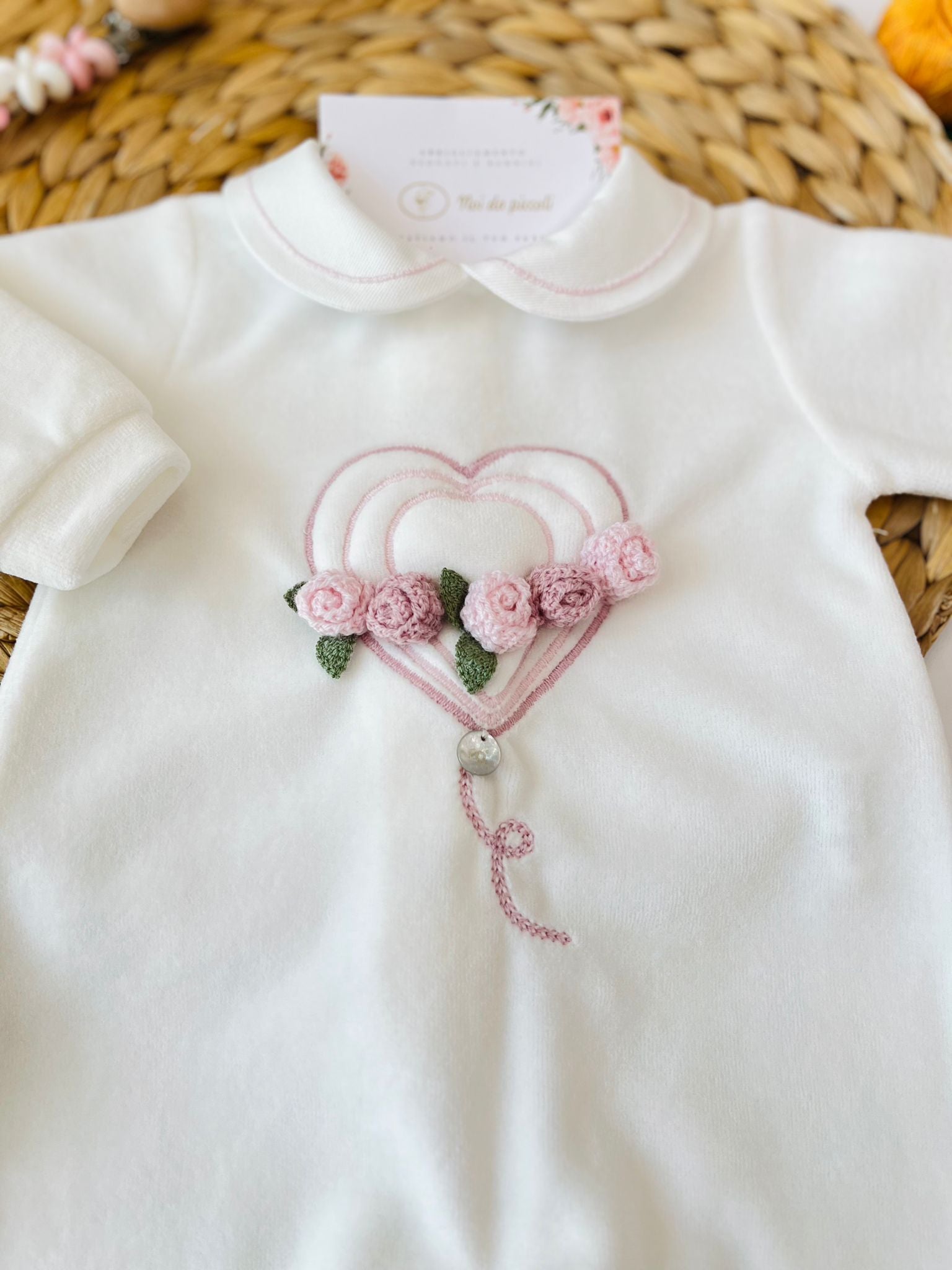 TUTINA CUORICINO CINIGLIA VANIGLIA ROSA MARSALA - Noi da piccoli