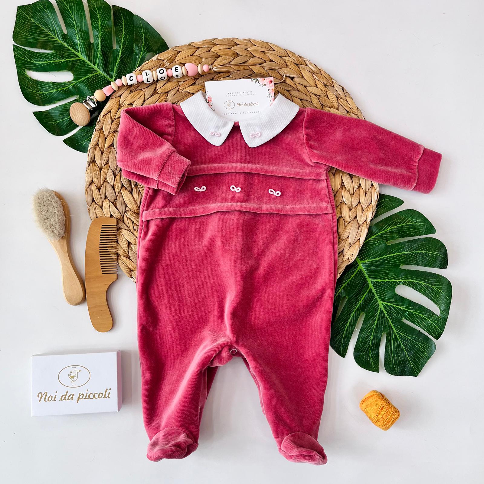 TUTINA FIOCCHETTINI CINIGLIA CIPOLLA ROSA - Noi da piccoli