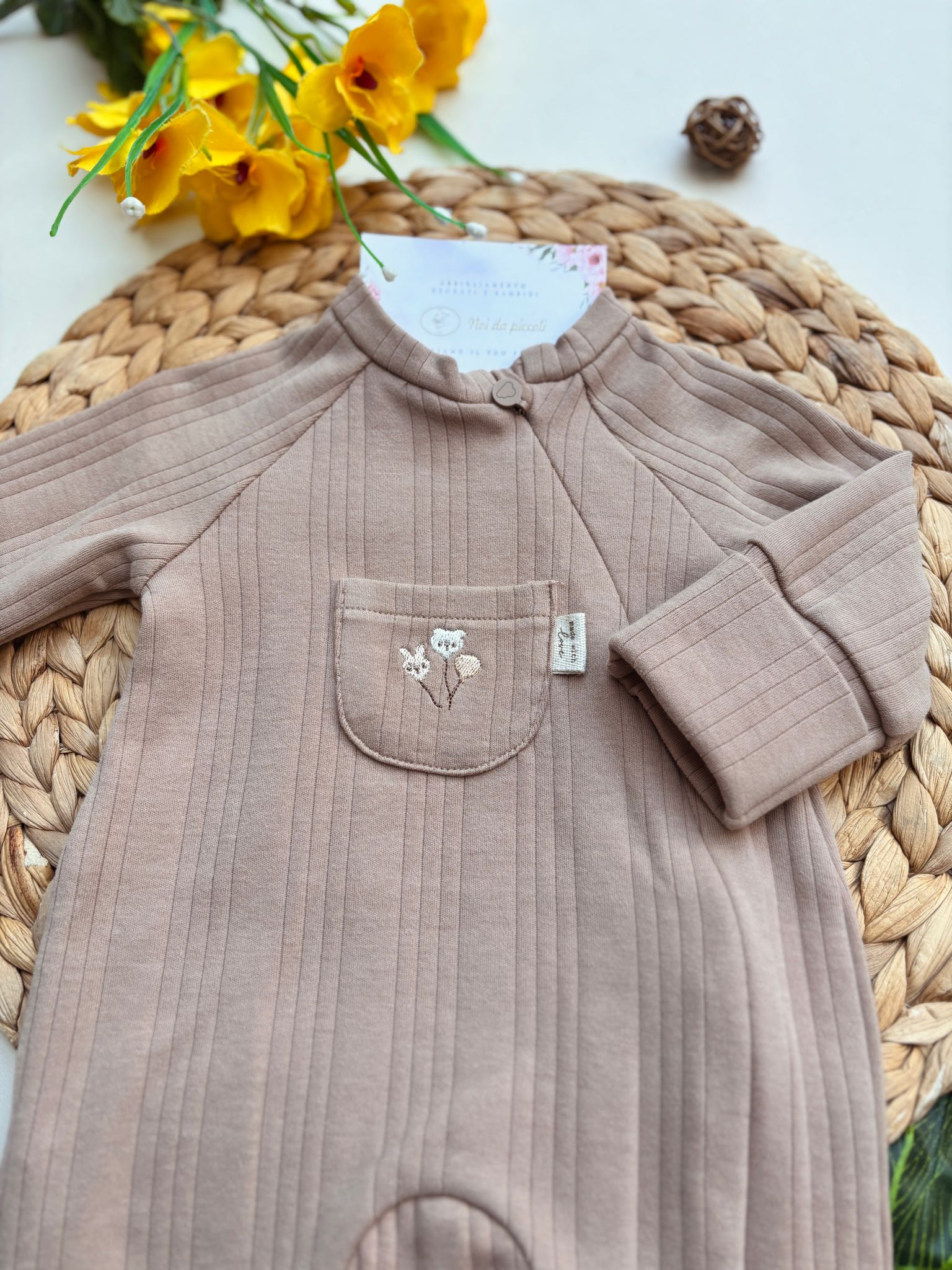 TUTINA IN CALDO COTONE CAMMELLO - Noi da piccoli