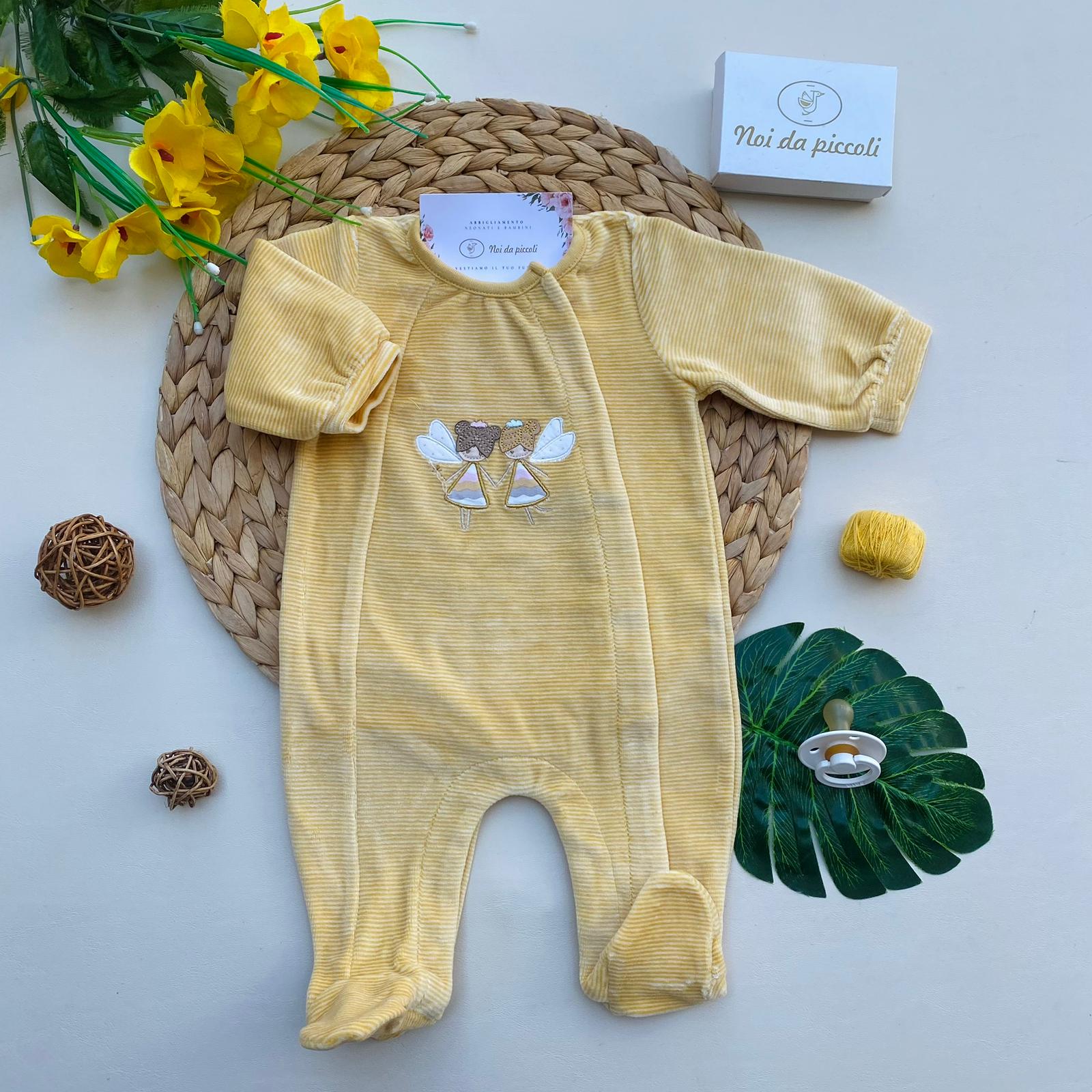 TUTINA IN CINIGLIA ANTIPANICO CON FATINE CINIGLIA GIALLO SENAPE - Noi da piccoli