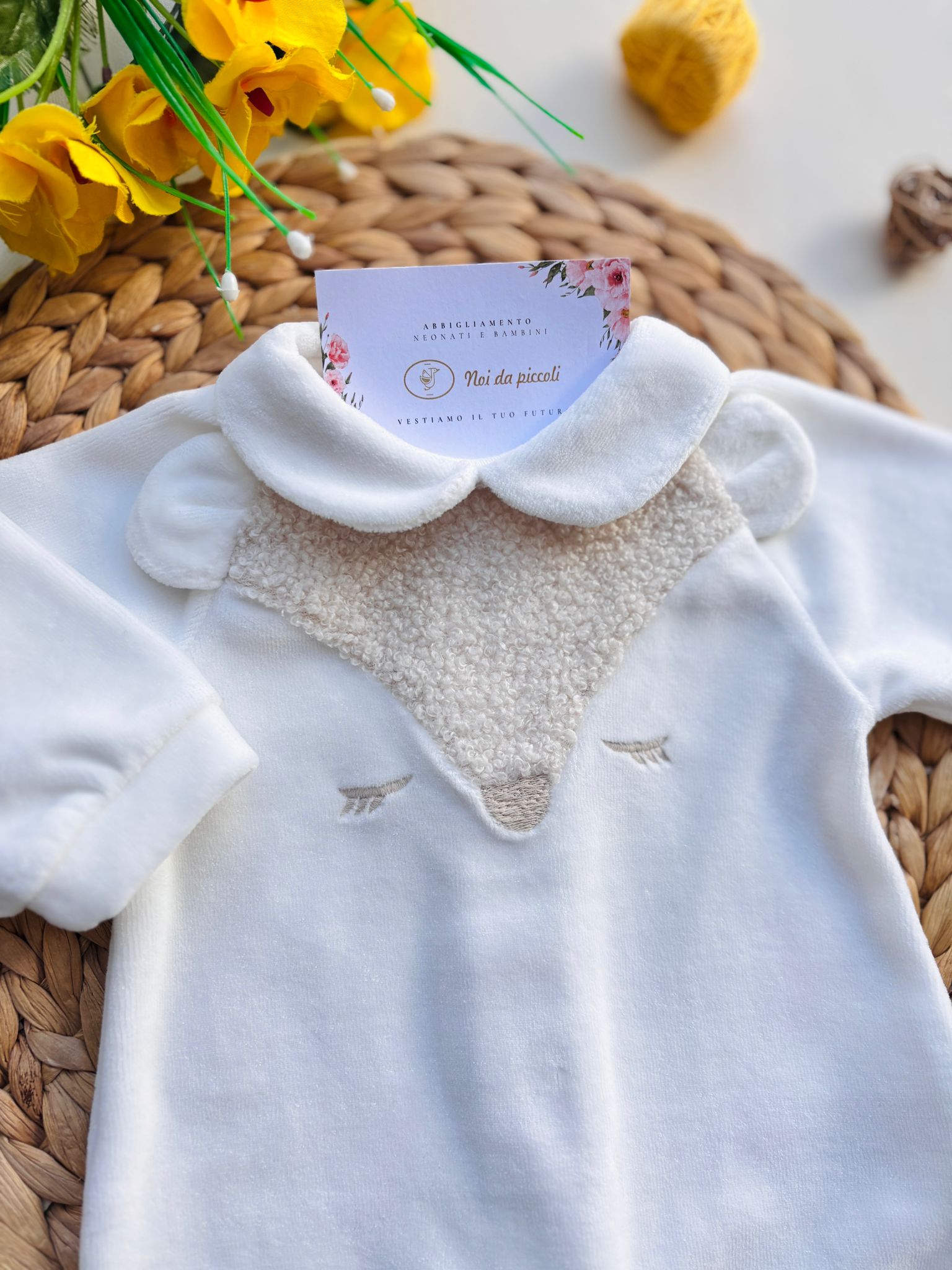 TUTINA IN CINIGLIA BIANCO BEIGE - Noi da piccoli