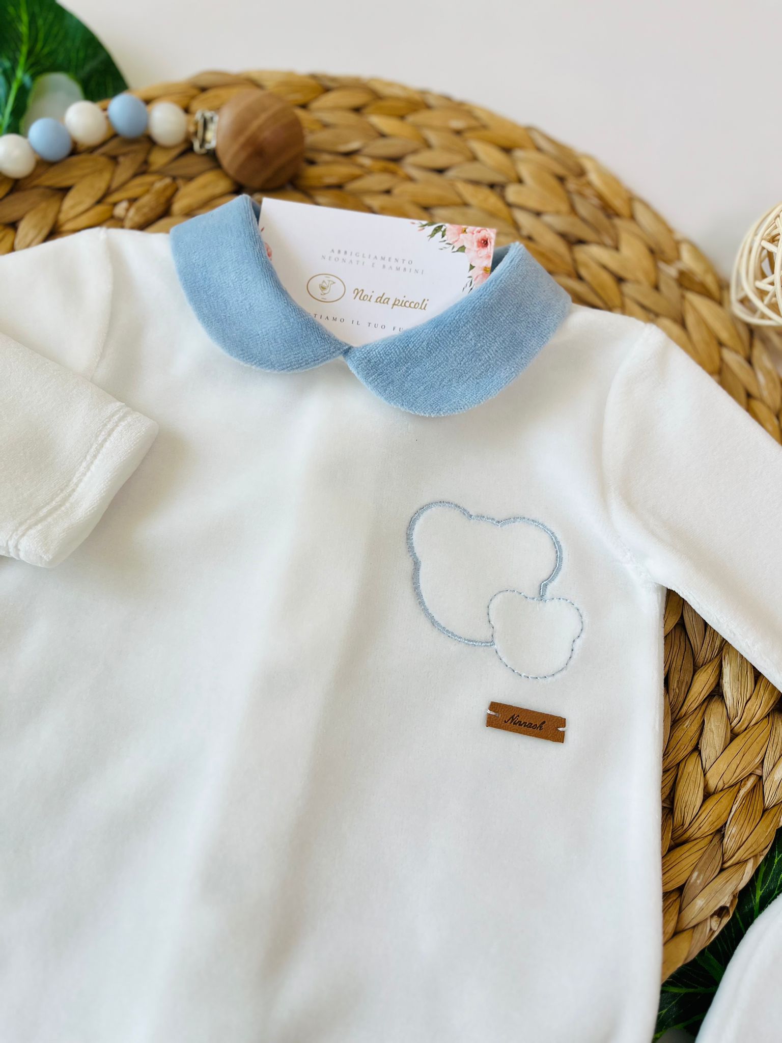 TUTINA IN CINIGLIA CON ORSETTI PANNA CIELO - Noi da piccoli