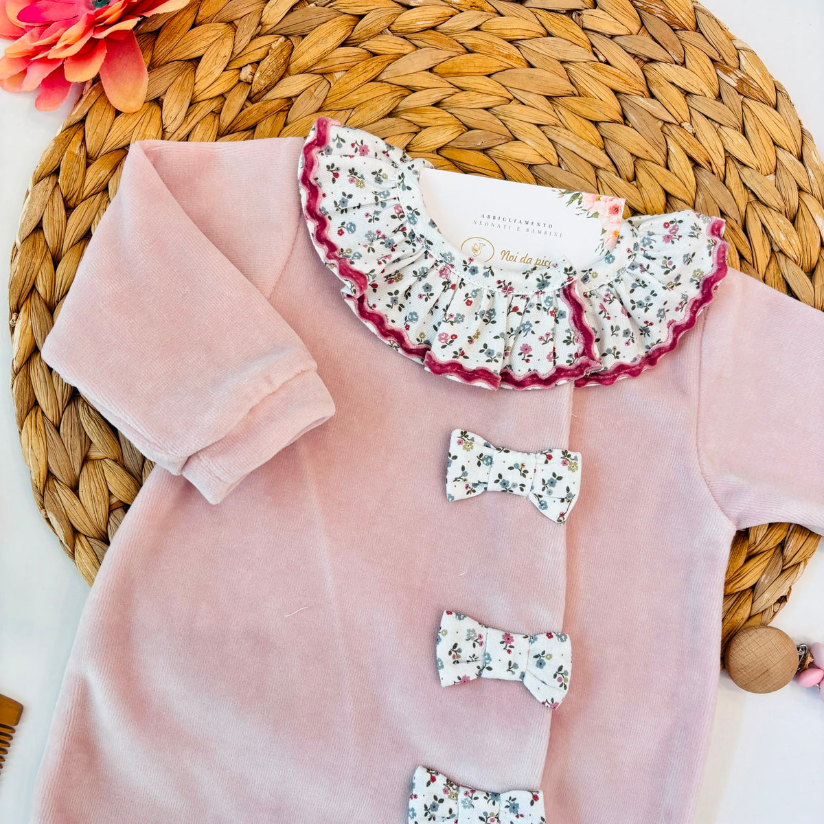 TUTINA IN CINIGLIA FIORE D' INCANTO ROSA - Noi da piccoli