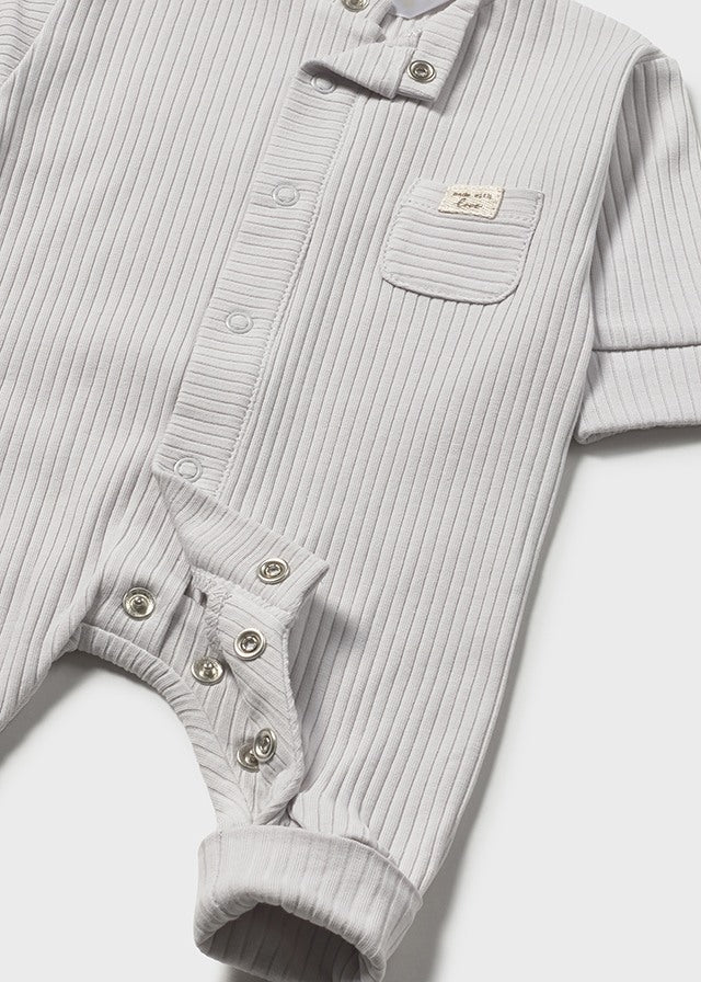 TUTINA IN COTONE A COSTINE ANTIPANICO PLATA - Noi da piccoli