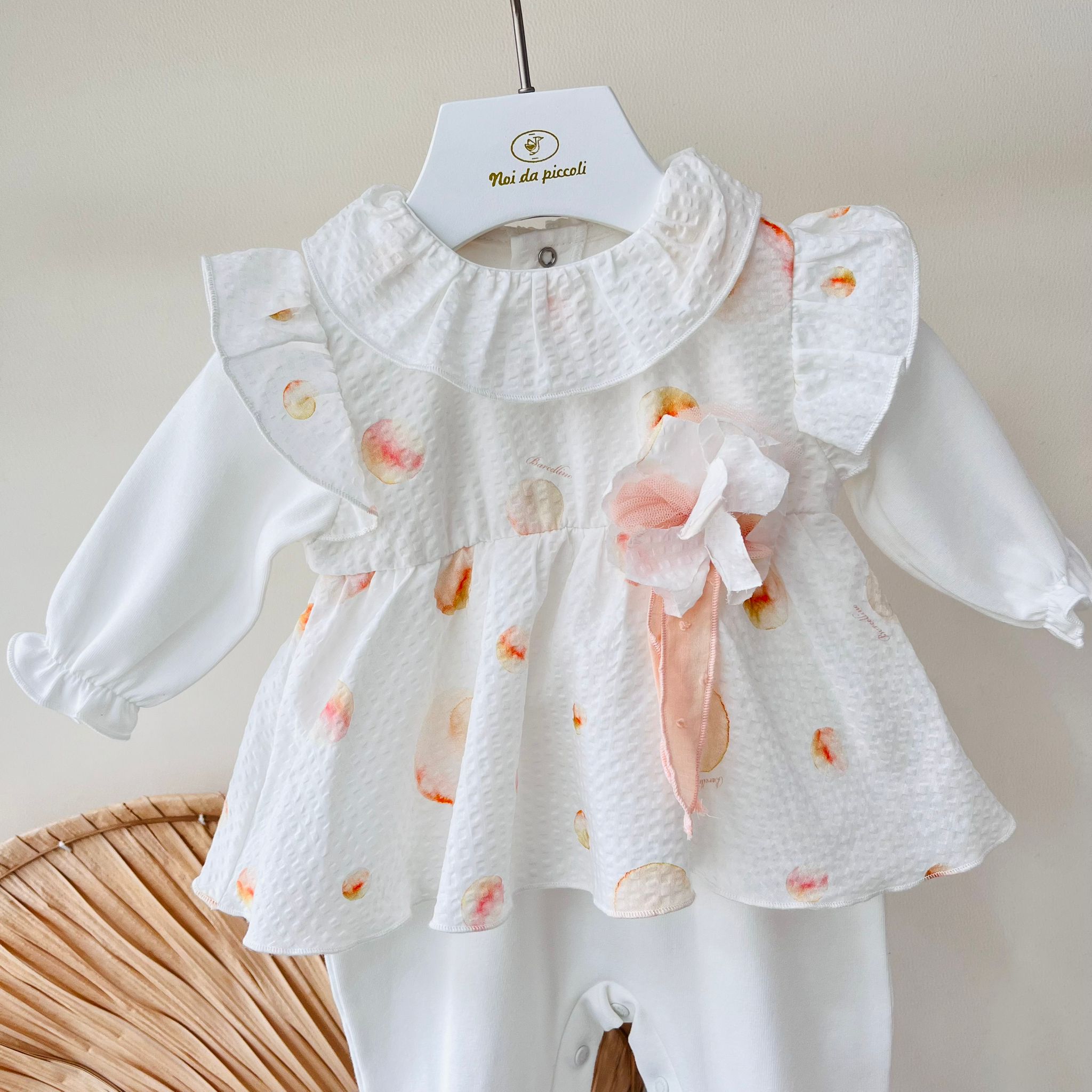 TUTINA IN COTONE BIANCO - Noi da piccoli