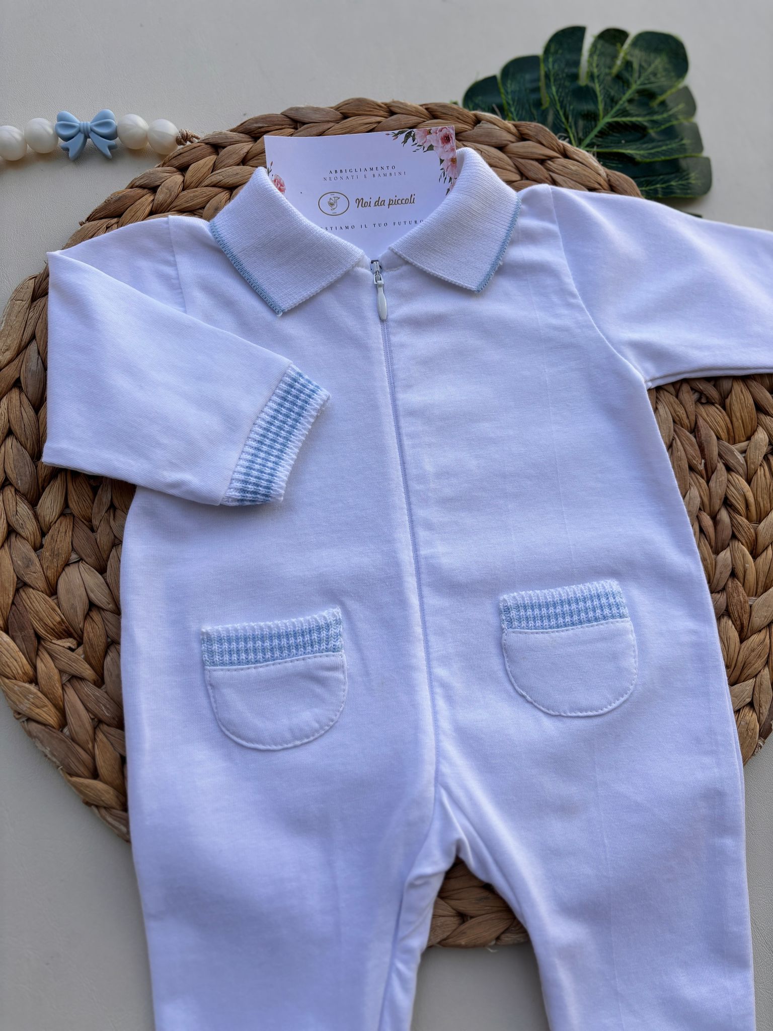 TUTINA IN COTONE BIANCO - Noi da piccoli