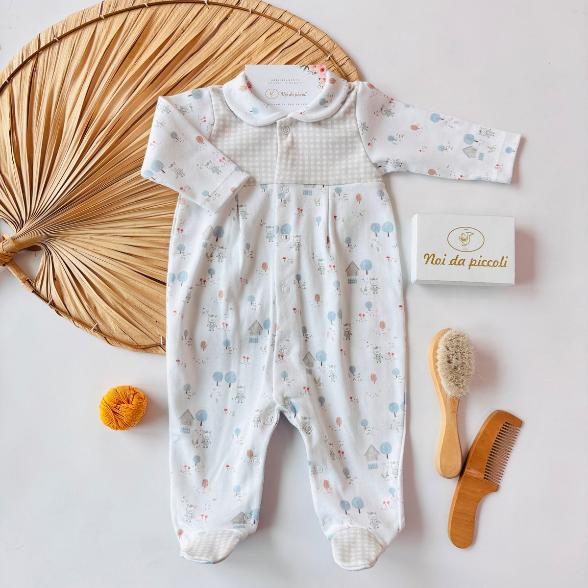 TUTINA IN COTONE CALDO BEIGE - Noi da piccoli