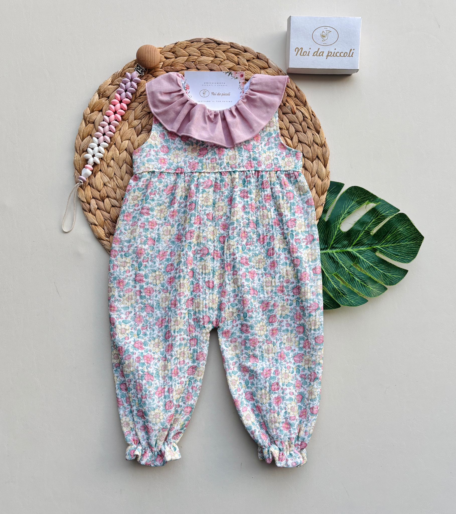 TUTINA IN COTONE CON FIORELLINI COLORATI MAQUILLAJE - Noi da piccoli