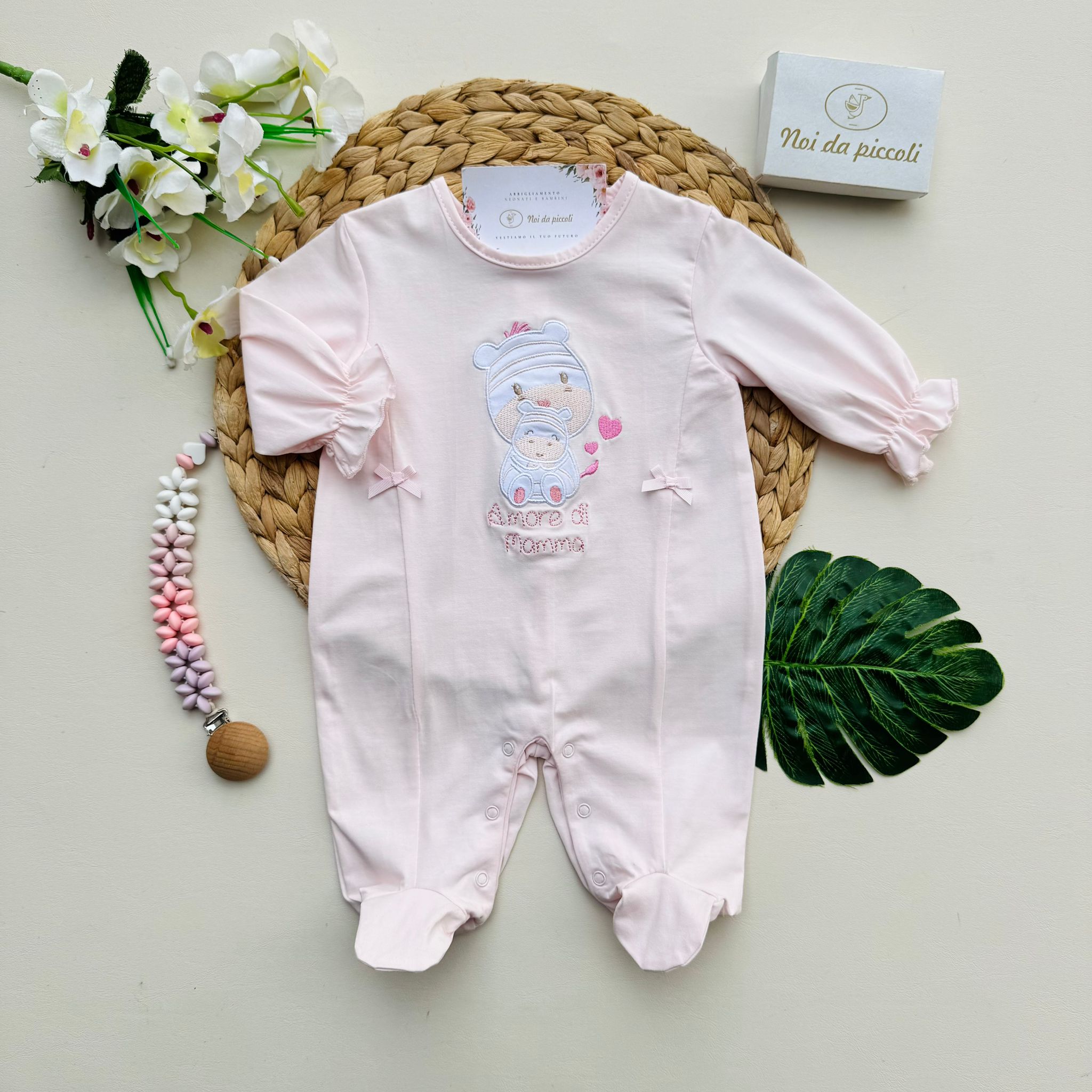 TUTINA IN COTONE ORSETTI ROSA - Noi da piccoli