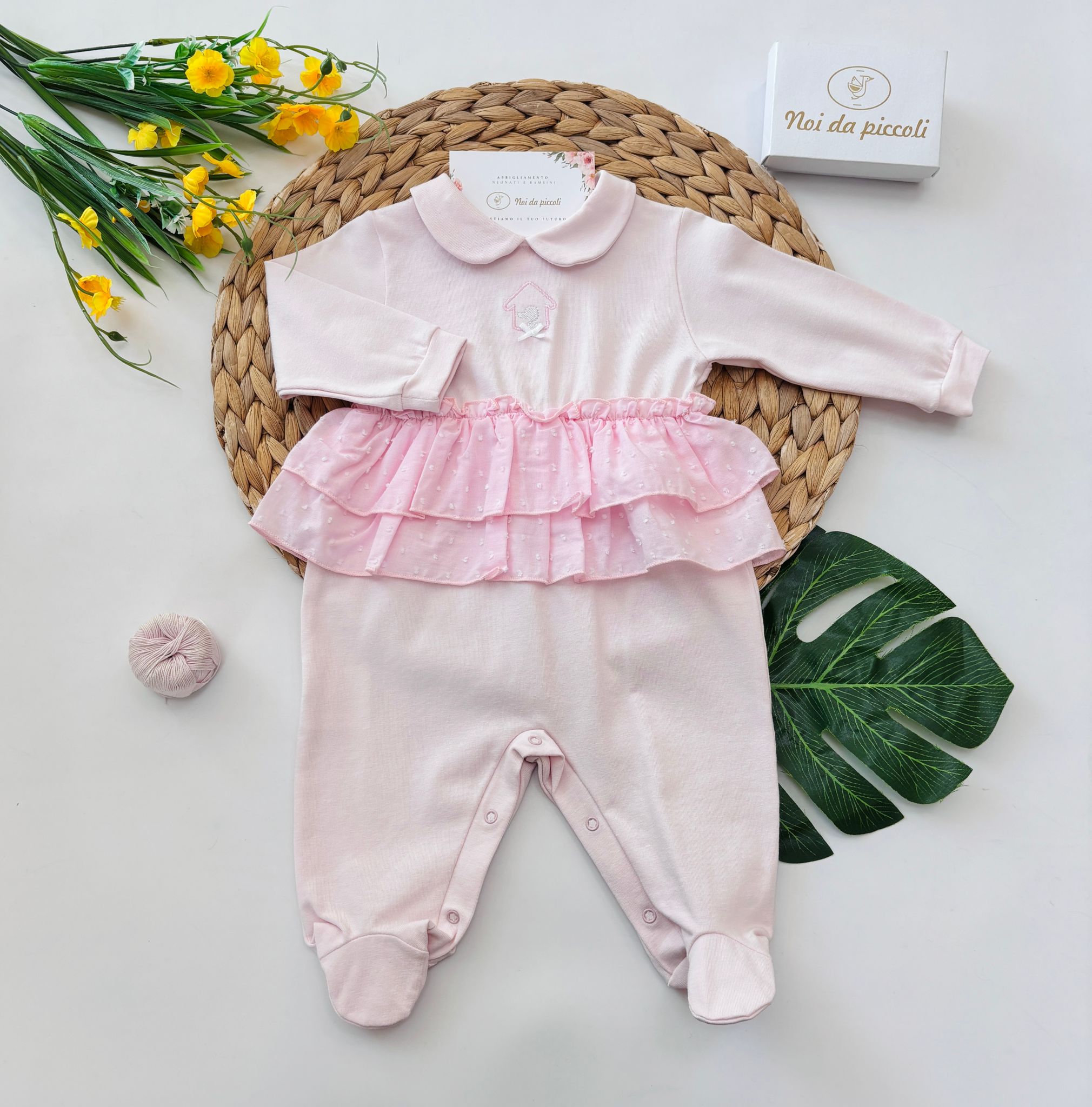 TUTINA IN COTONE ROSA - Noi da piccoli