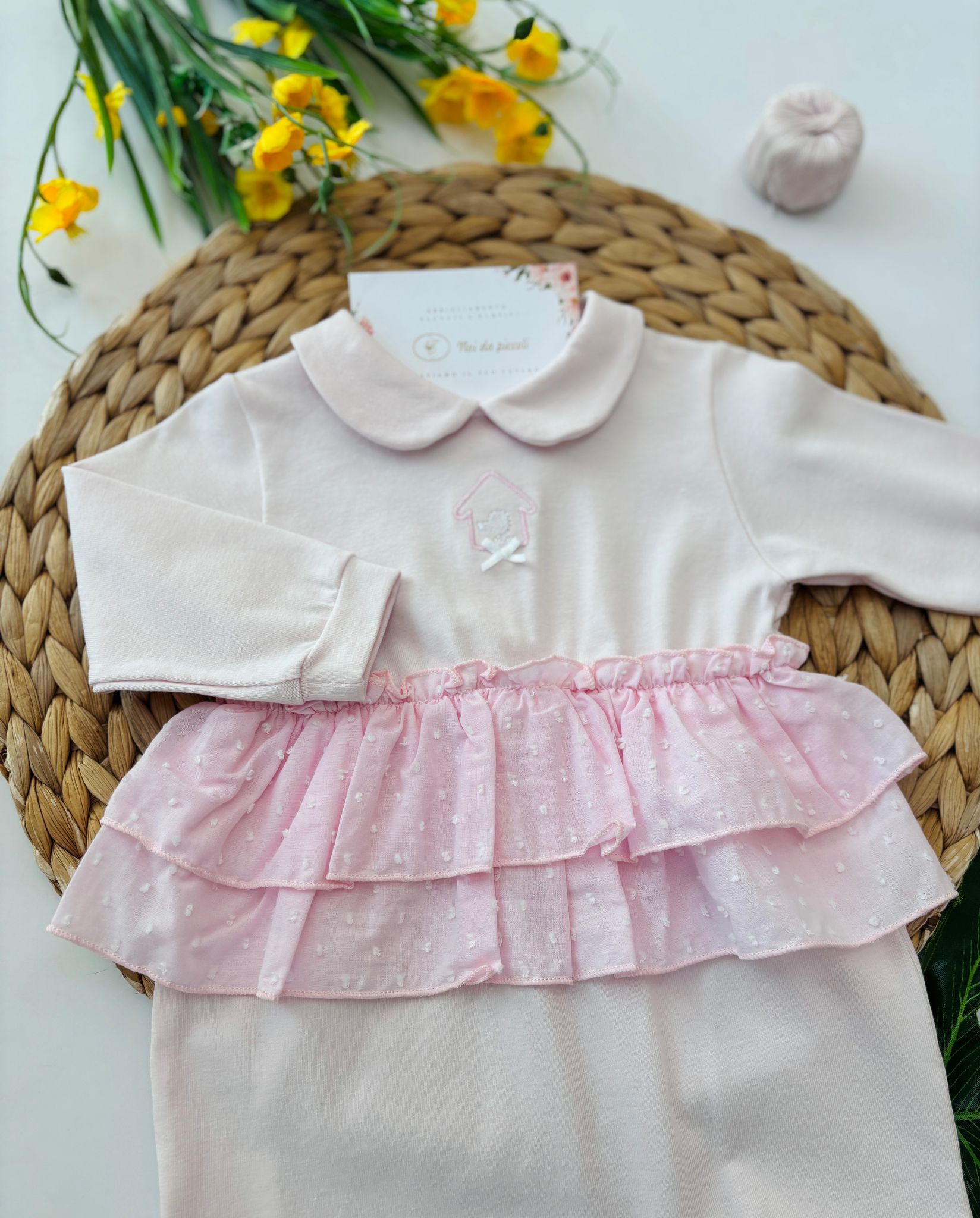 TUTINA IN COTONE ROSA - Noi da piccoli