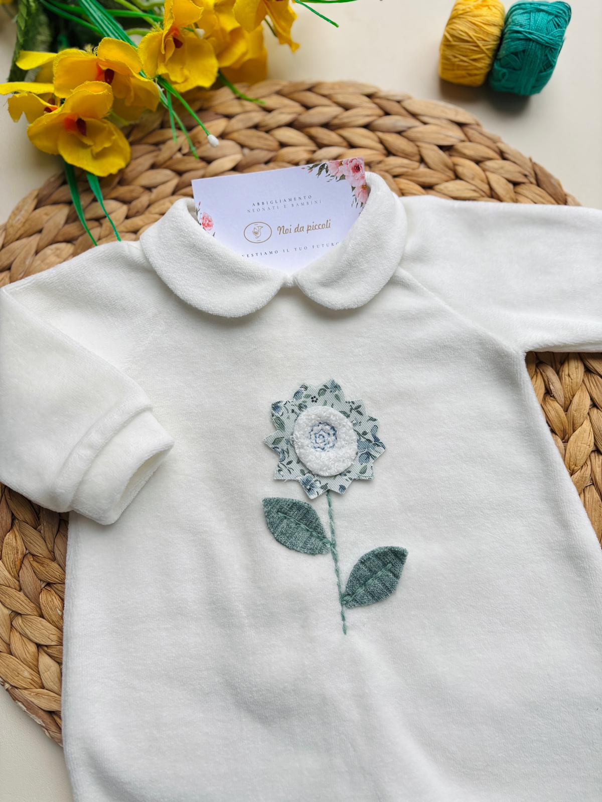 TUTINA ONE FLOWER CINIGLIA PANNA - Noi da piccoli