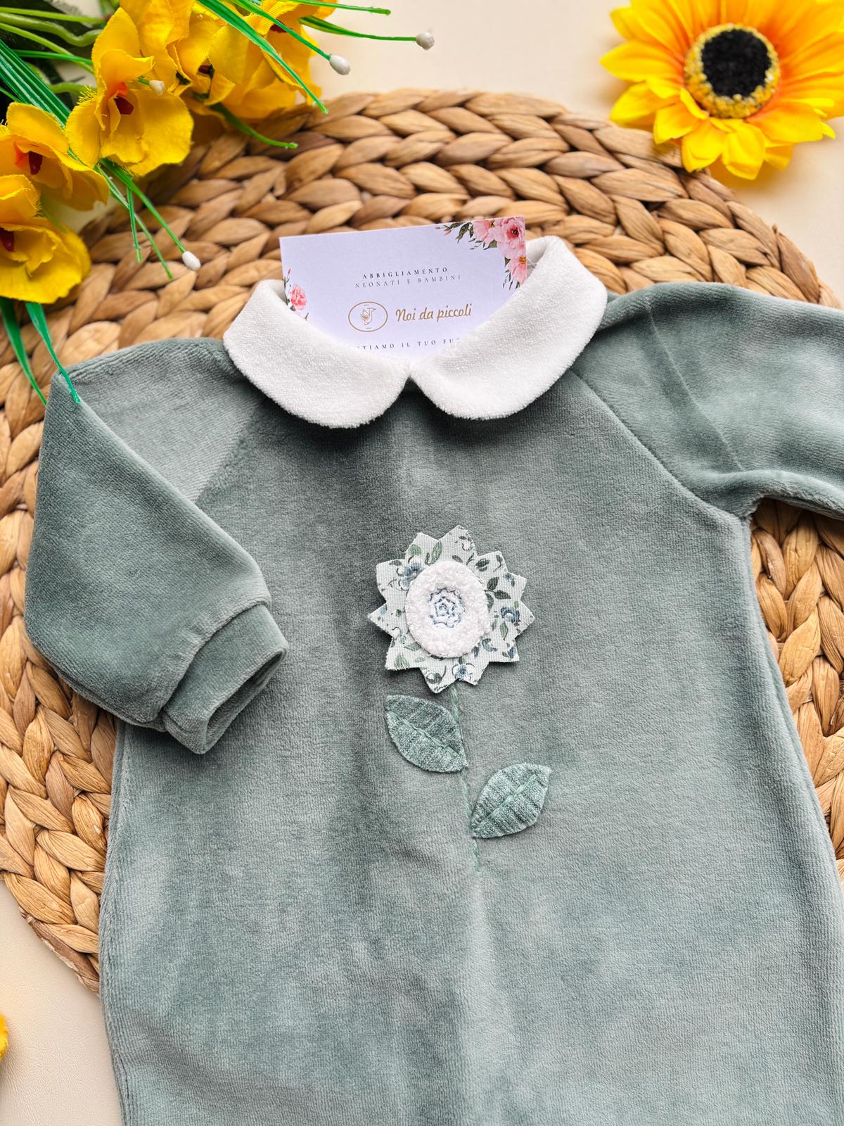 TUTINA ONE FLOWER CINIGLIA VERDE - Noi da piccoli