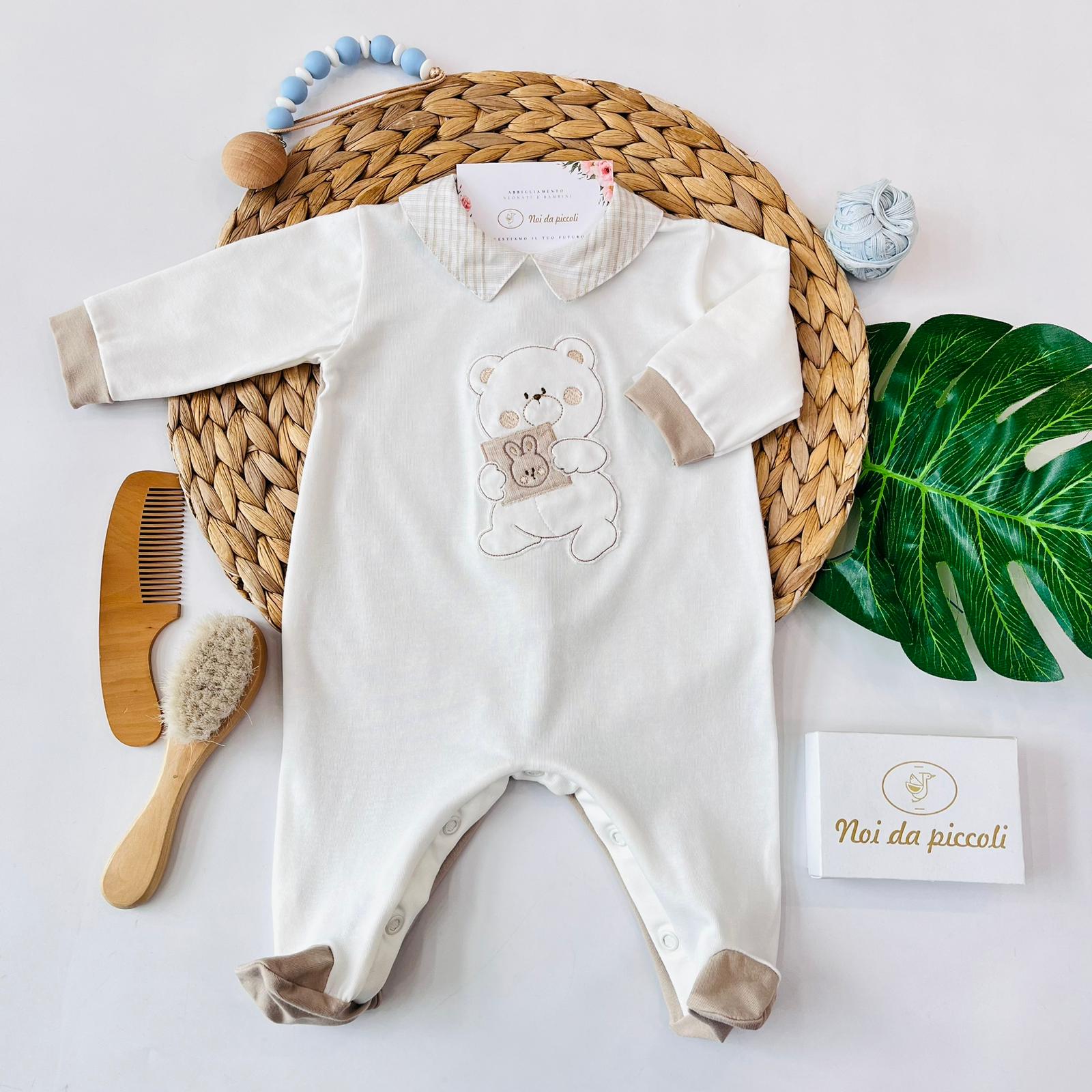 TUTINA ORSETTO 100 % COTONE PANNA - Noi da piccoli